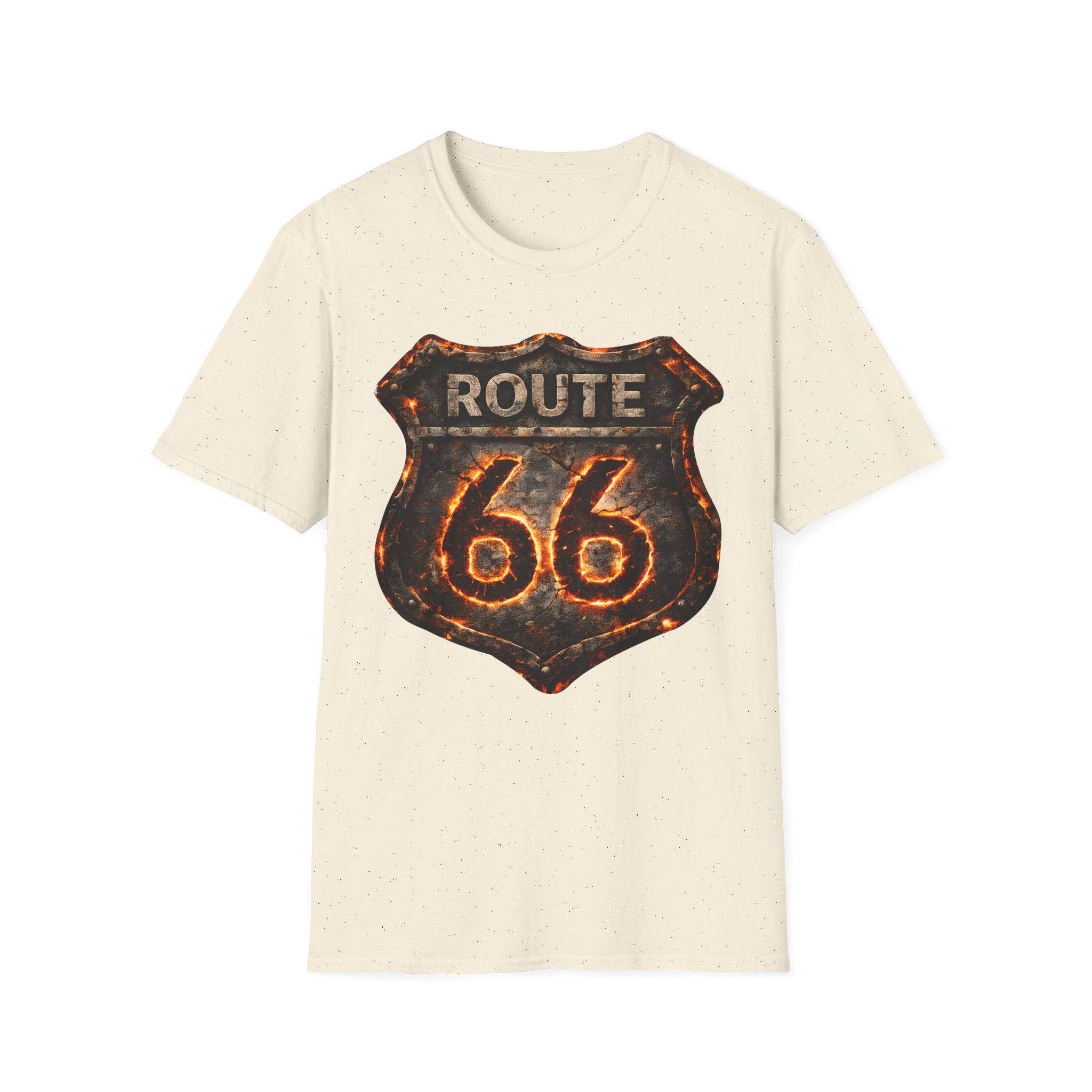 Vintage Route 66 Shield T-Shirt | Retro Road Trip Sign