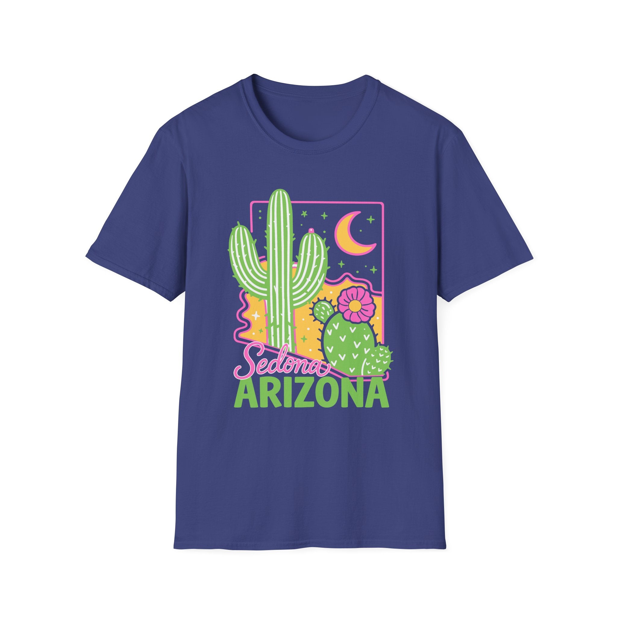 Sedona Arizona Cactus Graphic T-Shirt | Desert Floral Tee