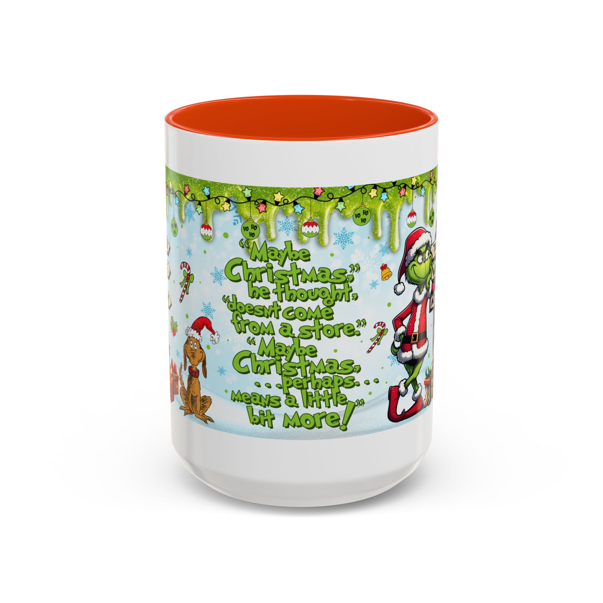 Grinch Christmas Mug | Colorful 11oz 15oz Ceramic Coffee Cup