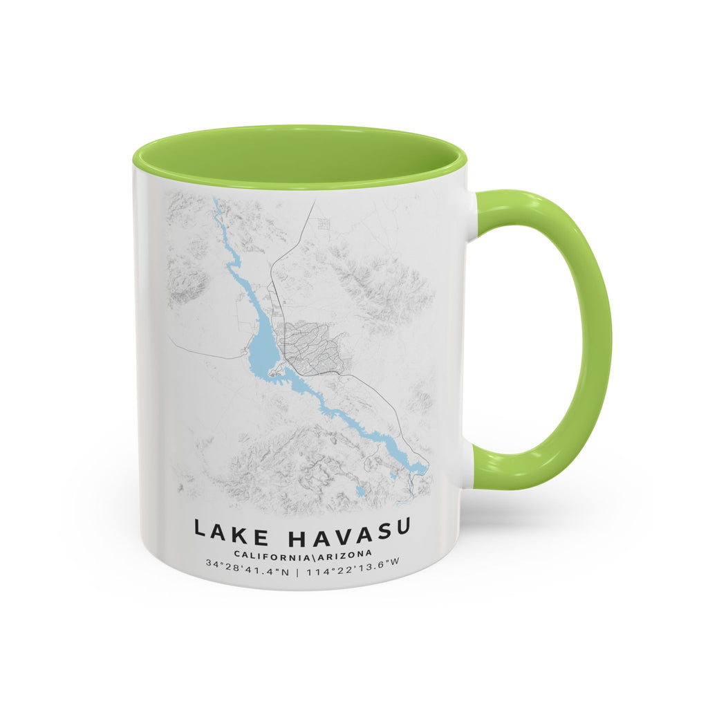 Lake Havasu map Accent Coffee Mug | 11oz 15oz