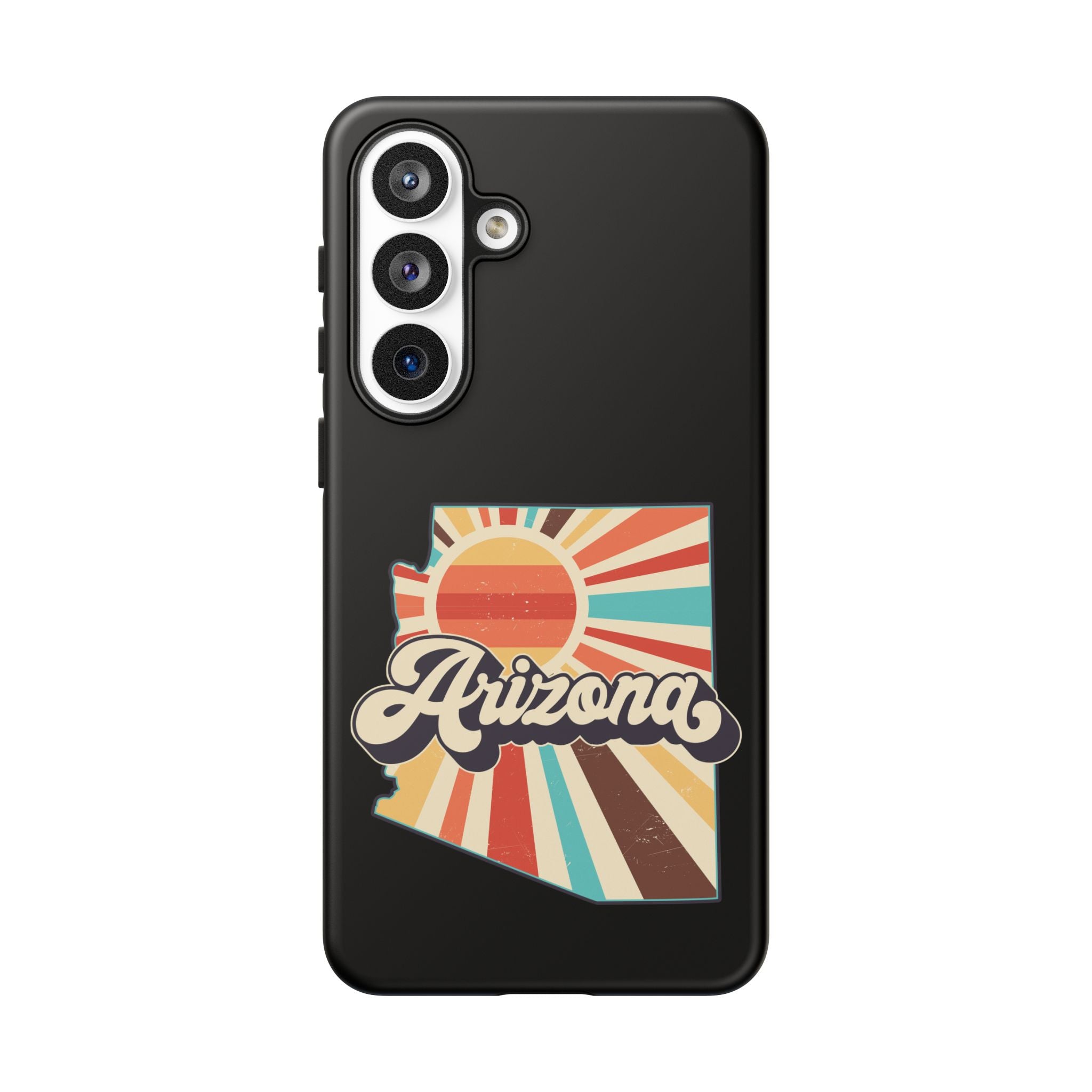 Arizona State Outline Retro Sunset Phone Case | AZ Tough Case