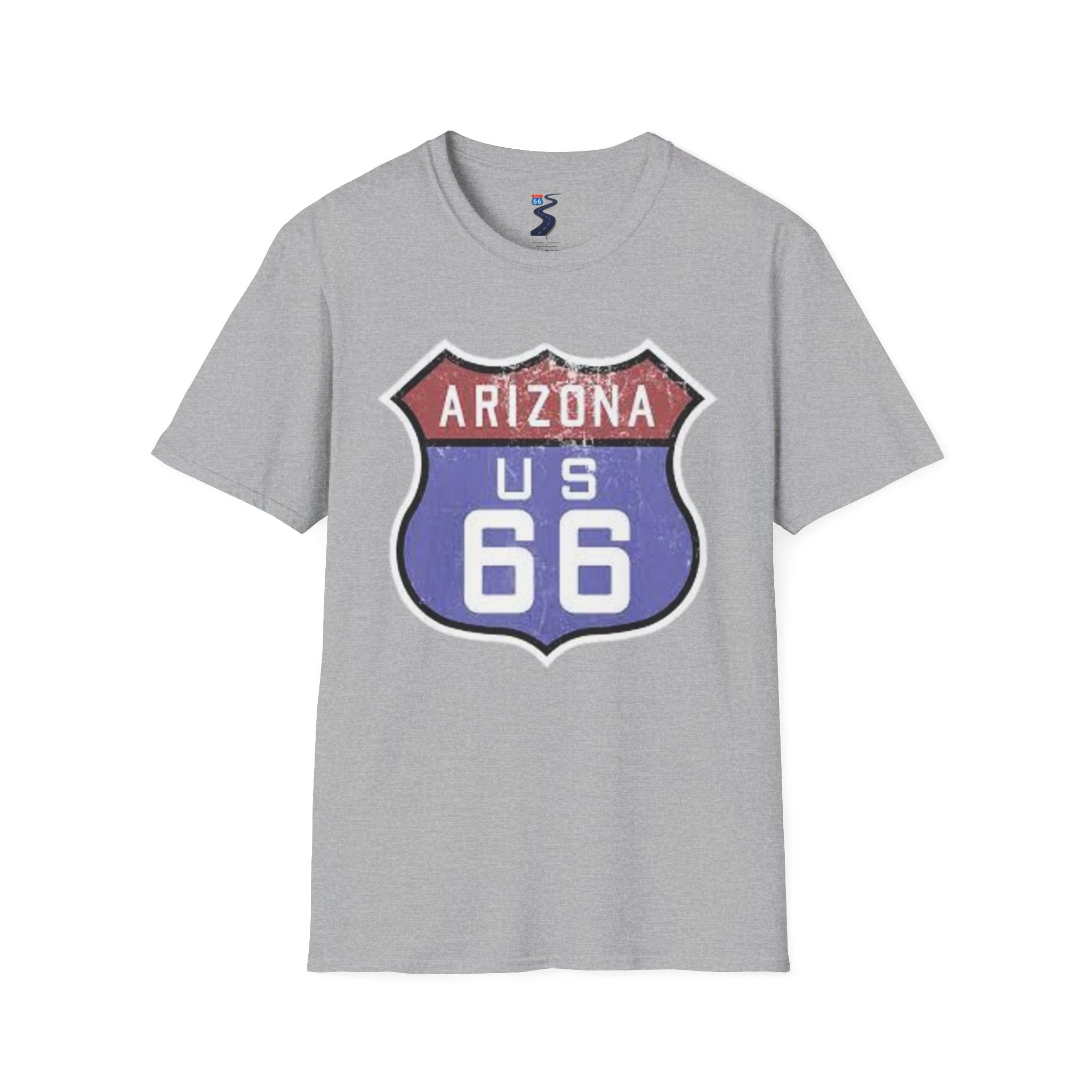 Arizona US 66 Shield T-Shirt | Route 66 Vintage Sign Tee
