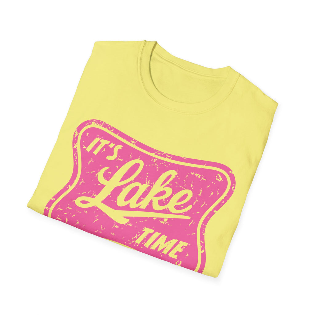 Lake Life Graphic Tee | Its Lake Time T-Shirt, Unisex Softstyle Tee, Womans Girls Teens, Summer Outdoor Tee, Lake Lover Gift