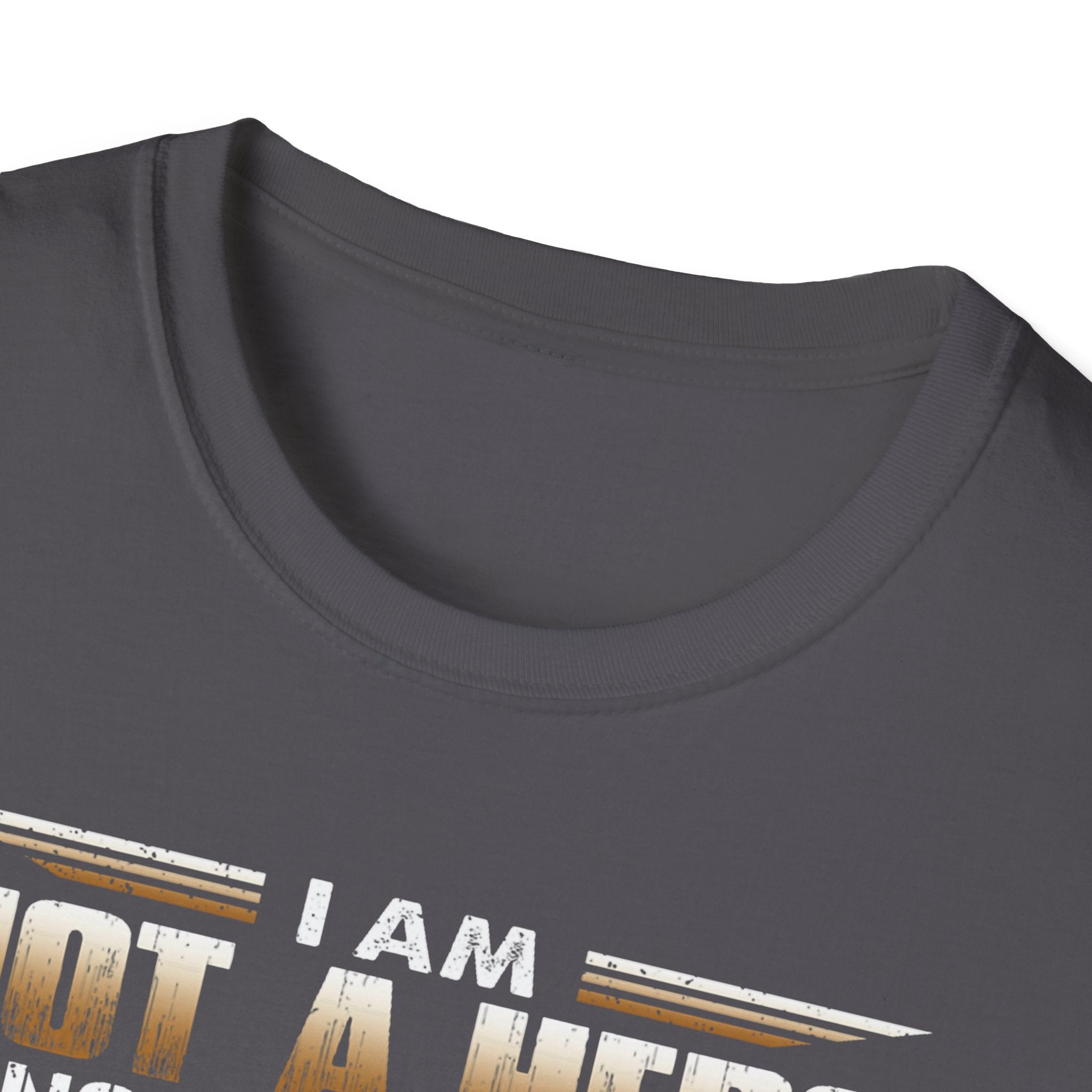 I Am Not a Hero I Am a U.S. Veteran T-Shirt | American Flag Soldier Tee