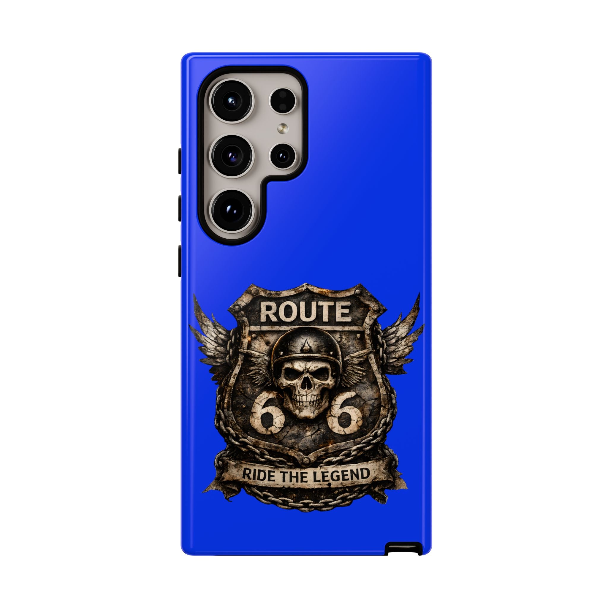 Route 66 Skull Helmet phone case | Motorcycle emblem, Ride the Legend