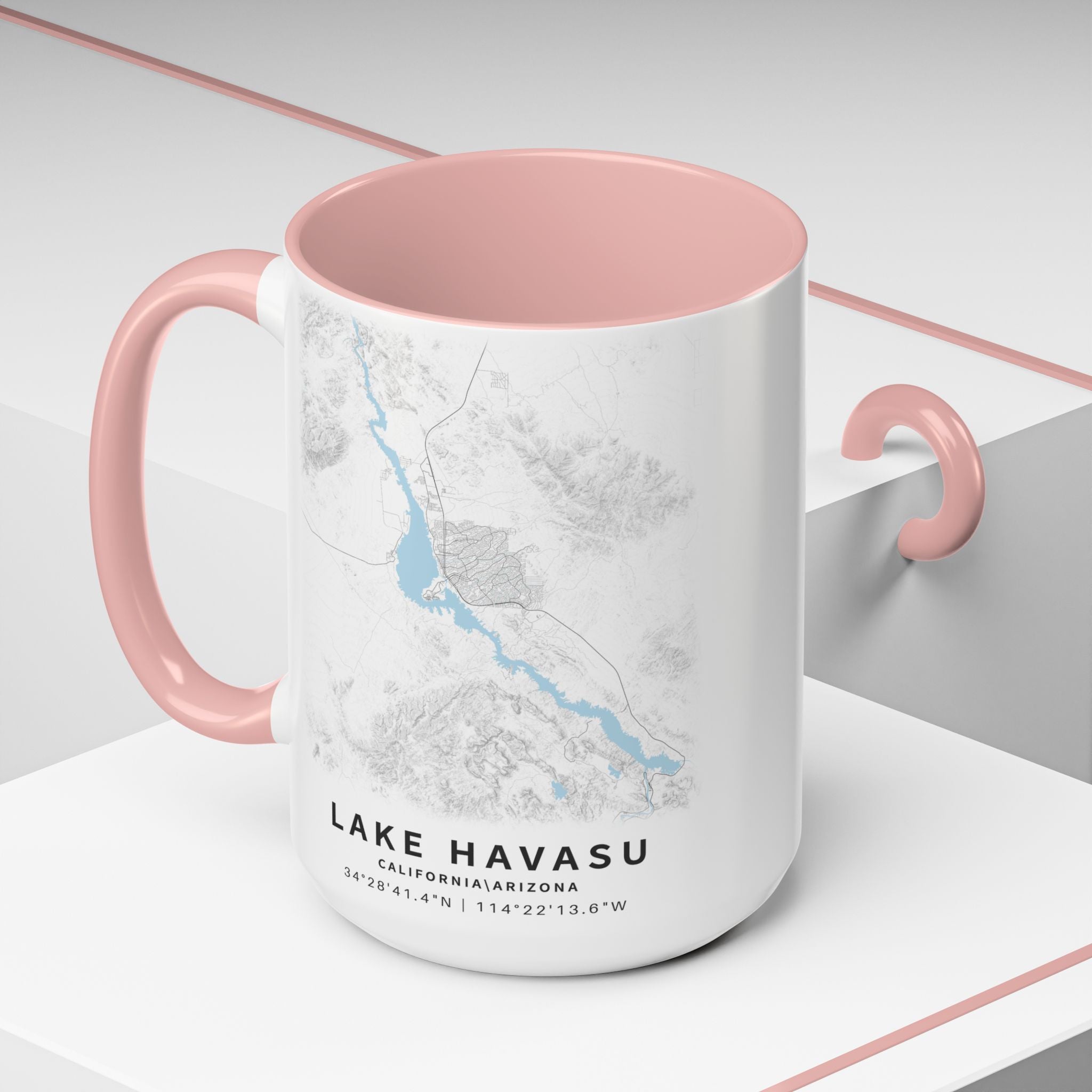 Lake Havasu map Accent Coffee Mug | 11oz 15oz