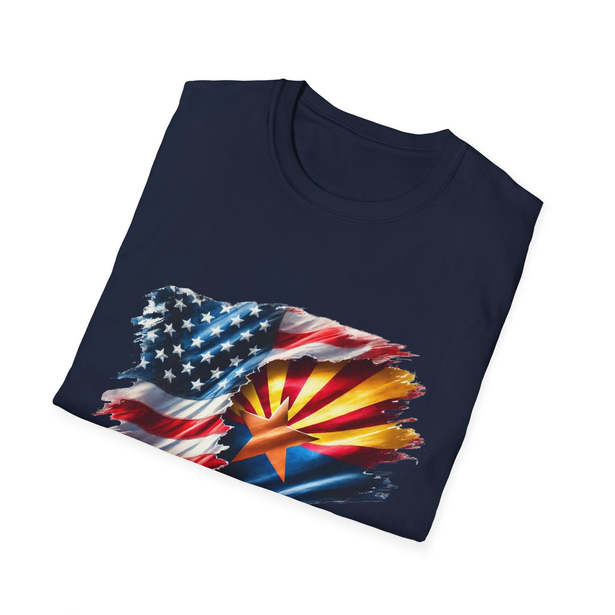 Arizona Flag with American Flag T-Shirt | Patriotic State Pride Tee