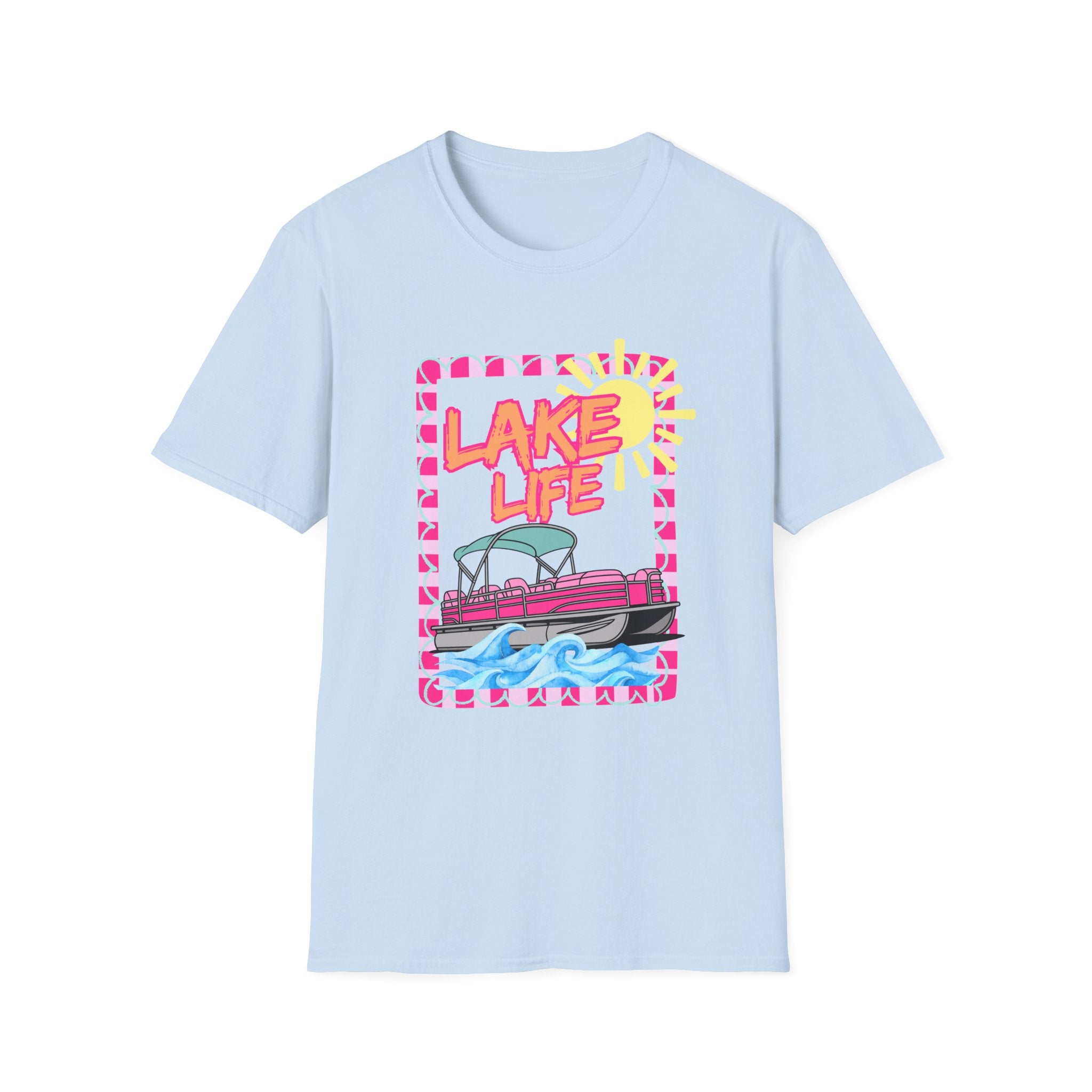 Lake Life Pontoon Boat T-Shirt | Summer Lake Vibes