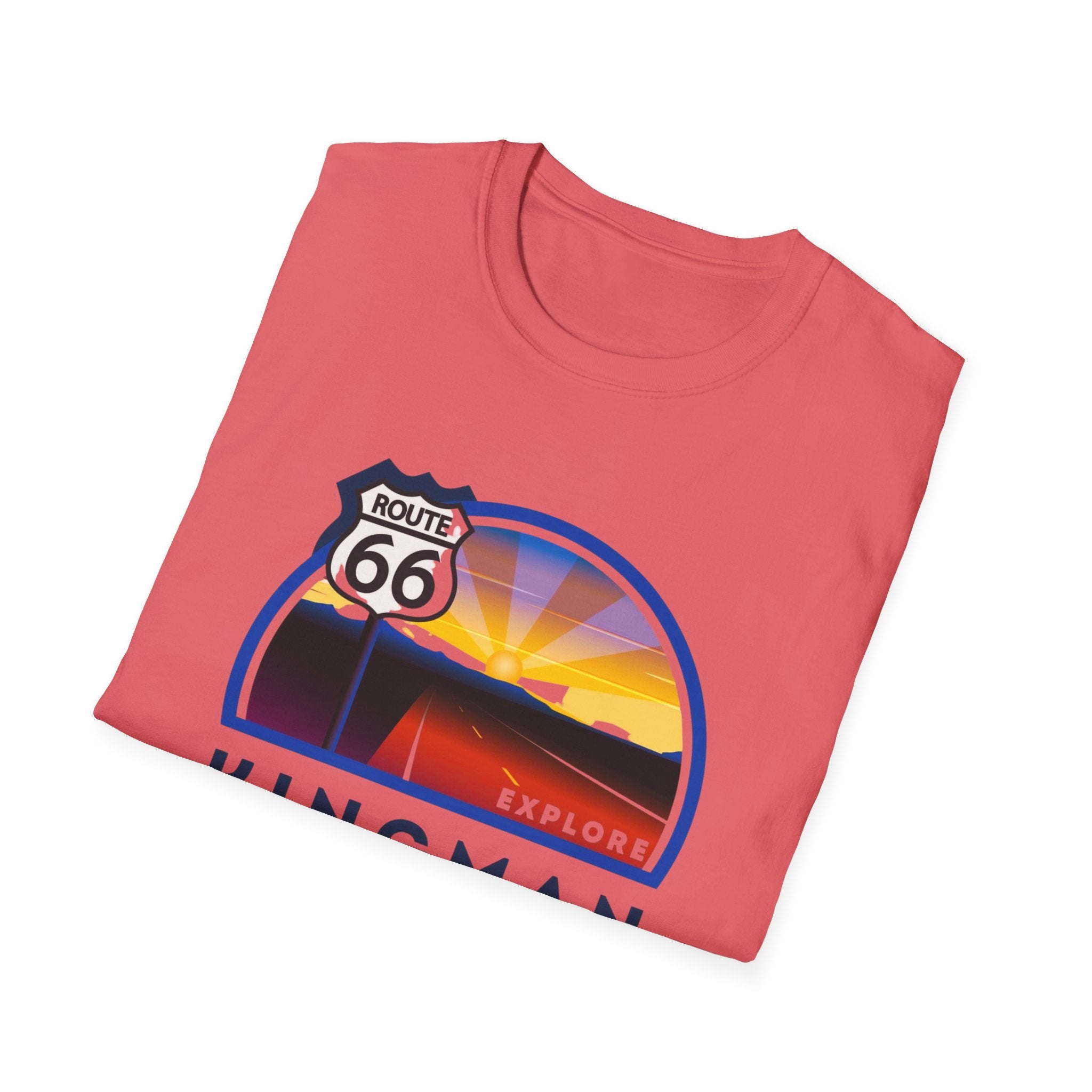 Route 66 Kingman Arizona Mens Womans Softstyle T-Shirt