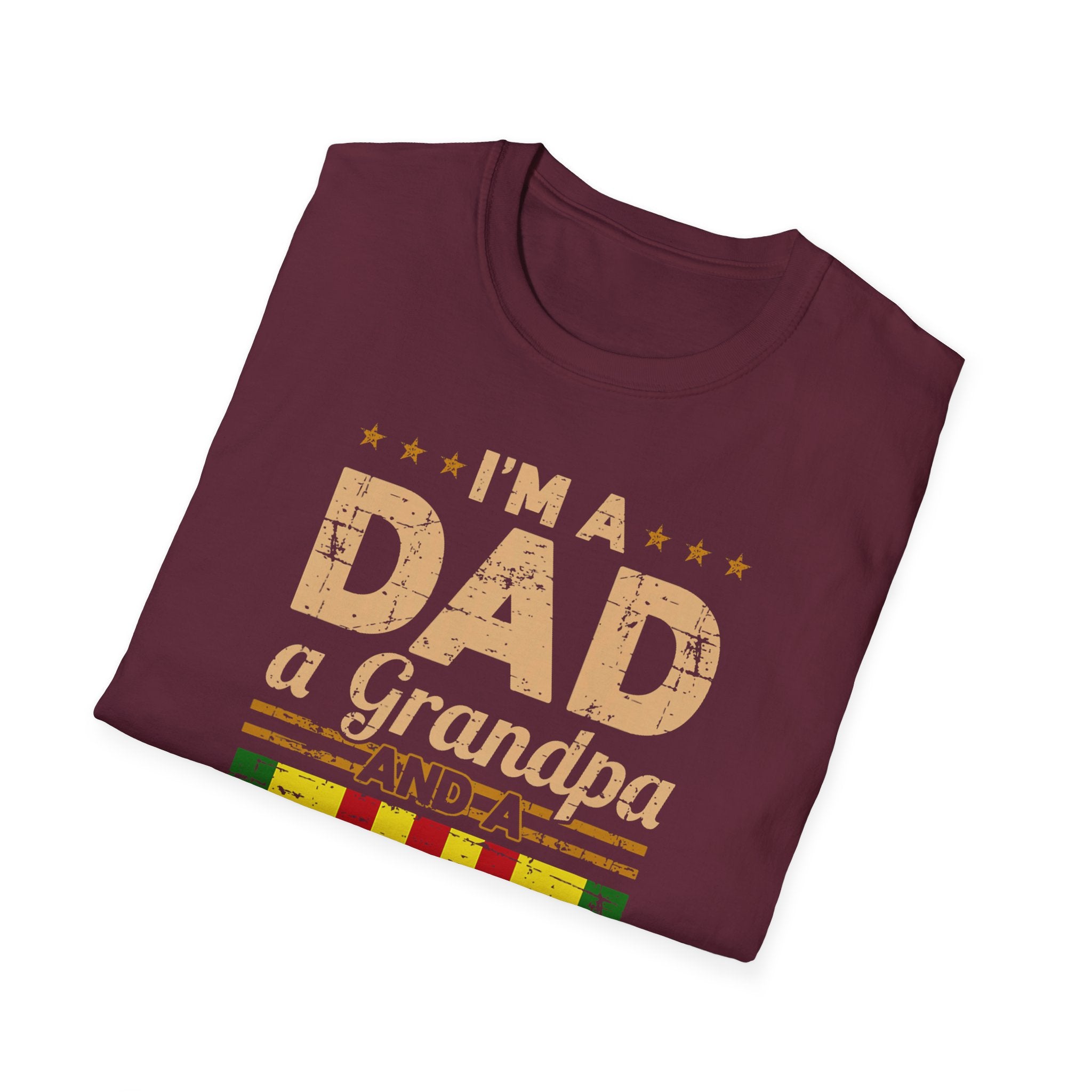I'm a Dad a Grandpa and a Vietnam Veteran T-Shirt | Military Ribbon Tee