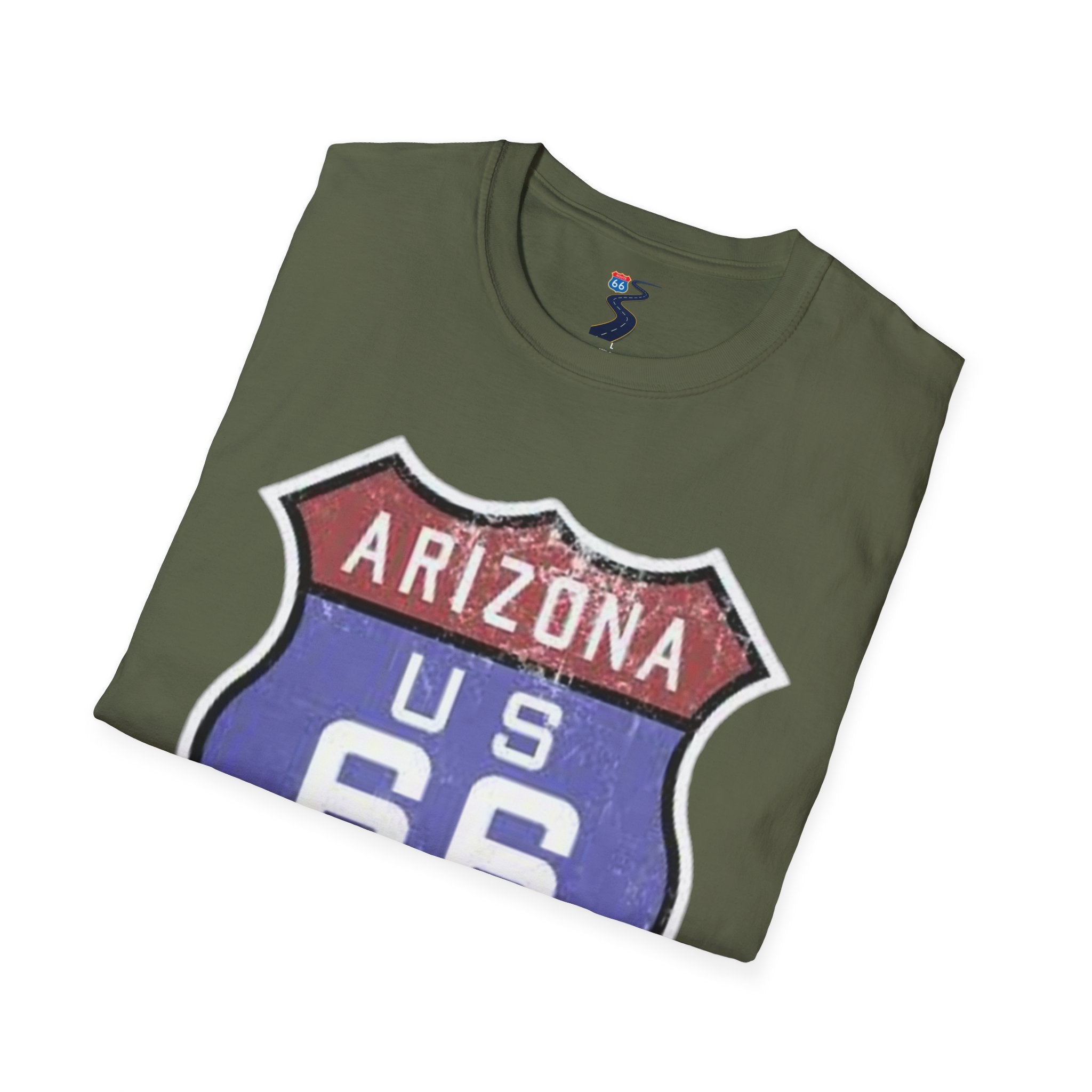 Arizona US 66 Shield T-Shirt | Route 66 Vintage Sign Tee