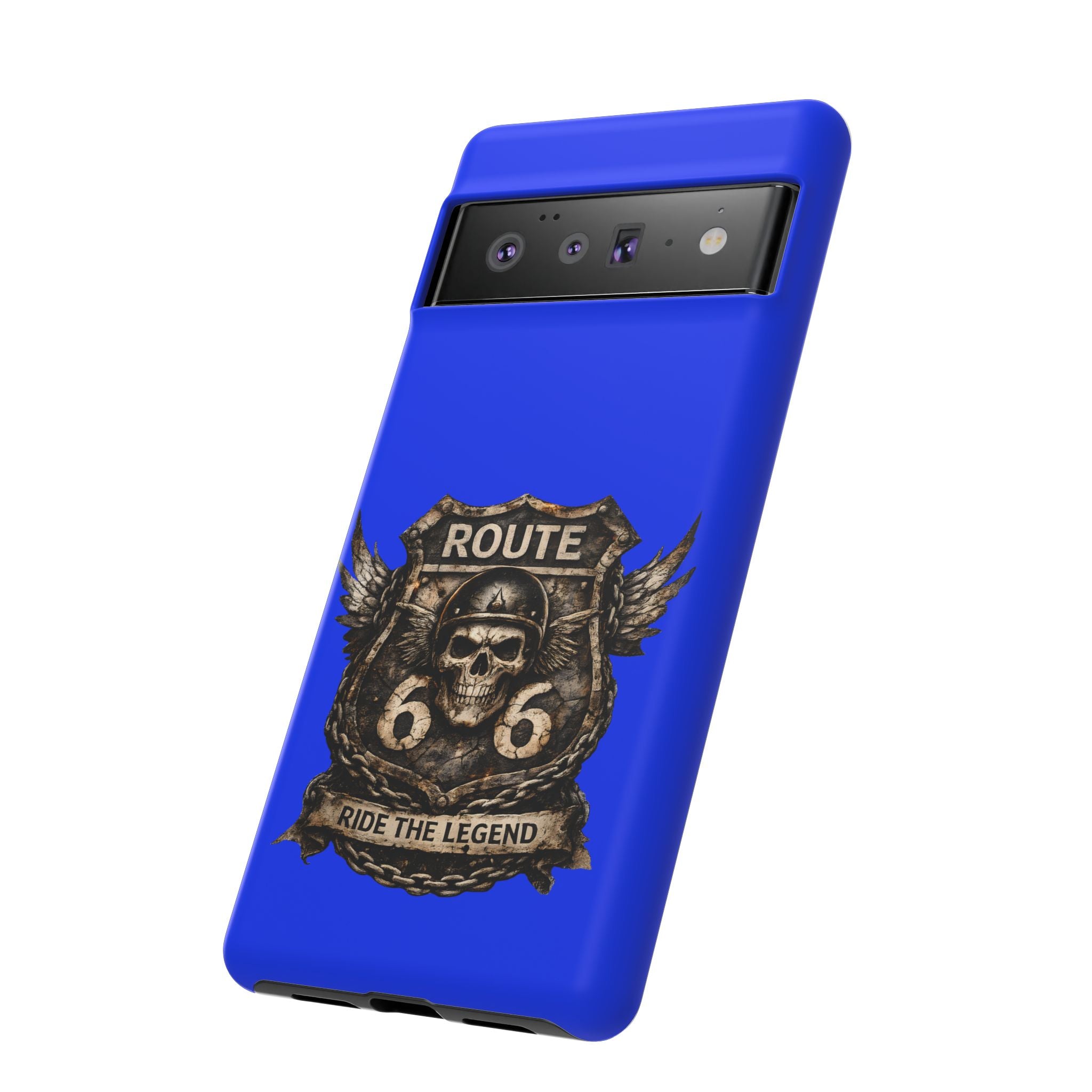 Route 66 Skull Helmet phone case | Motorcycle emblem, Ride the Legend