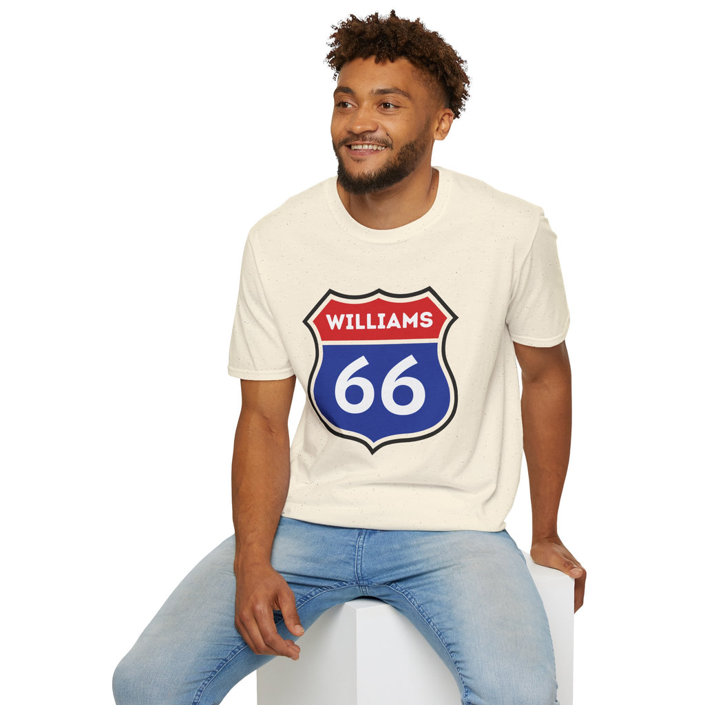 Williams 66 Shield T-Shirt | Route 66 Road Sign Shirt