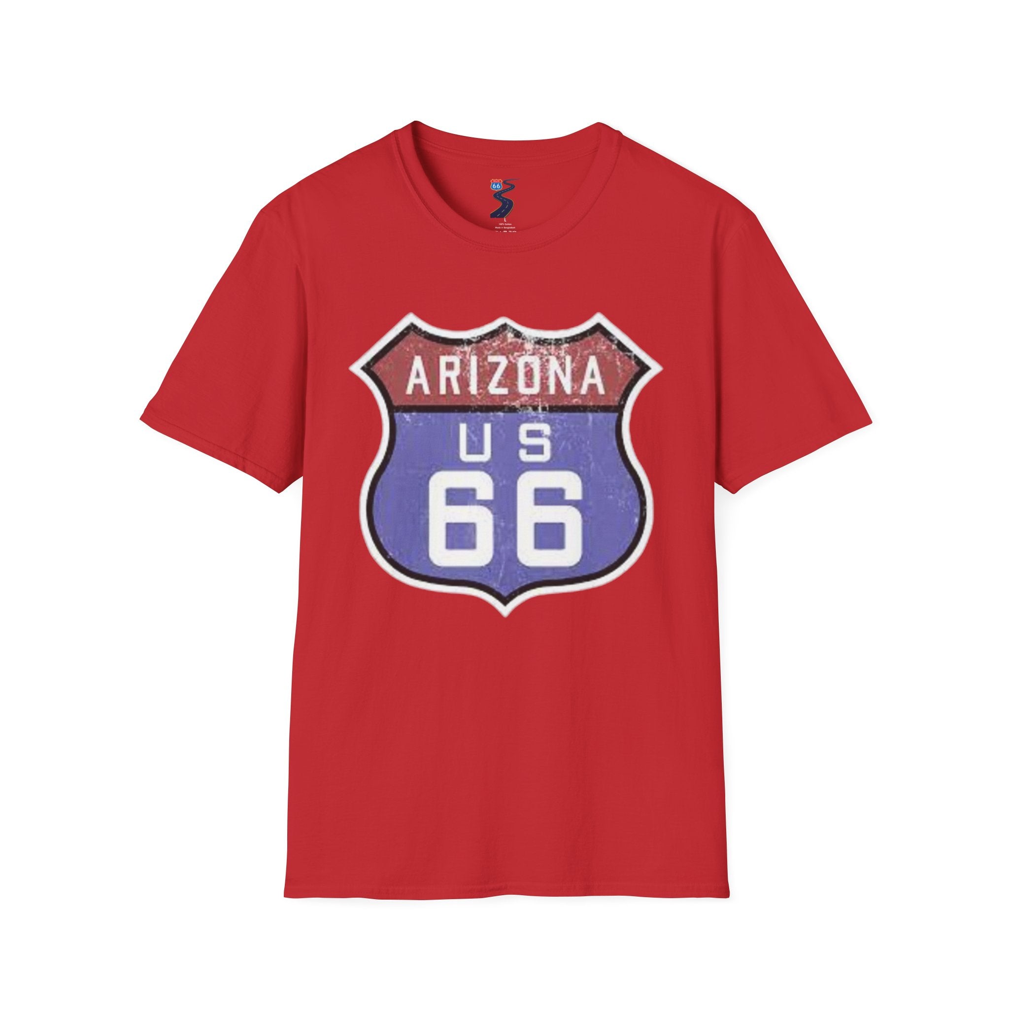 Arizona US 66 Shield T-Shirt | Route 66 Vintage Sign Tee