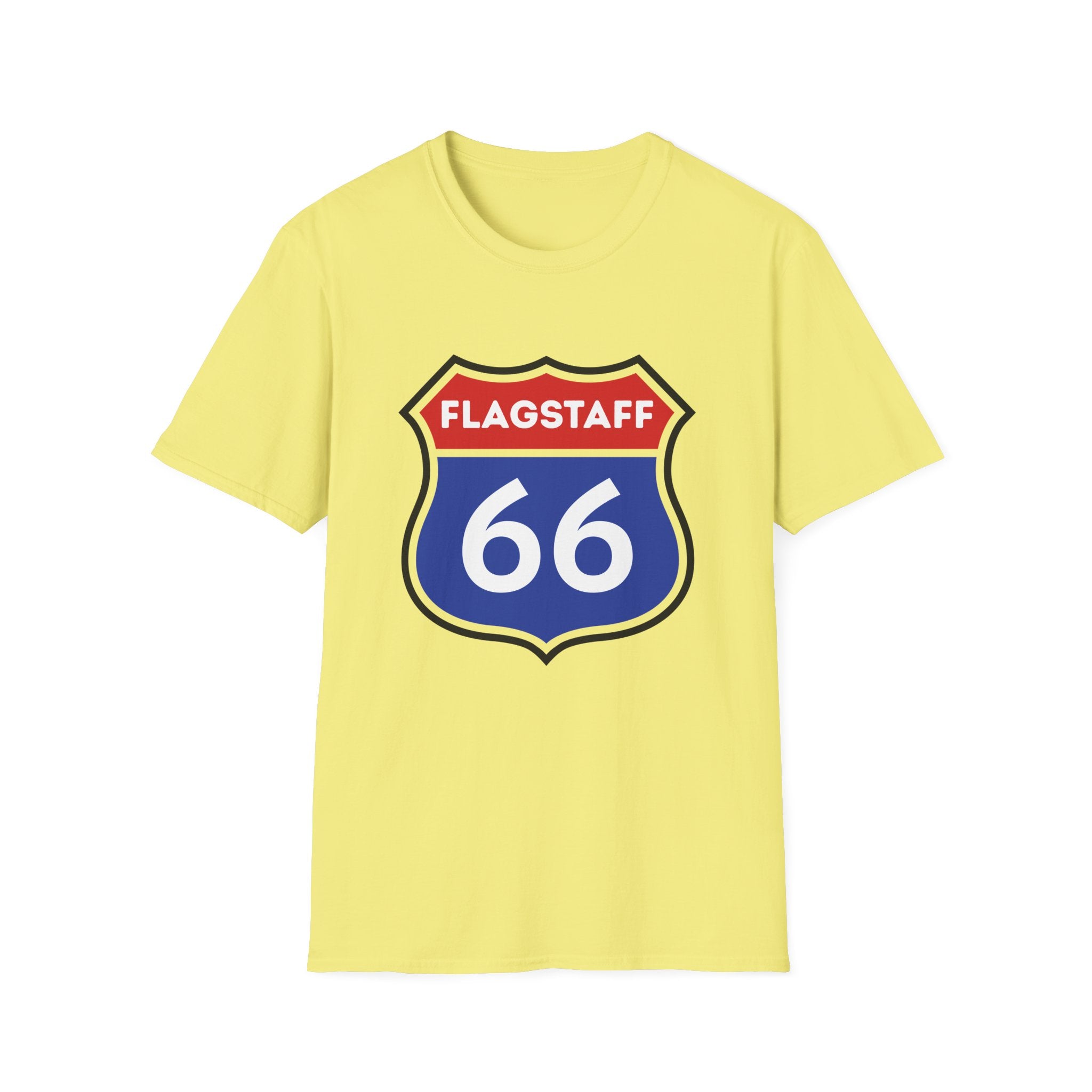 Flagstaff Route 66 Shield T-Shirt | Vintage Highway Sign Tee