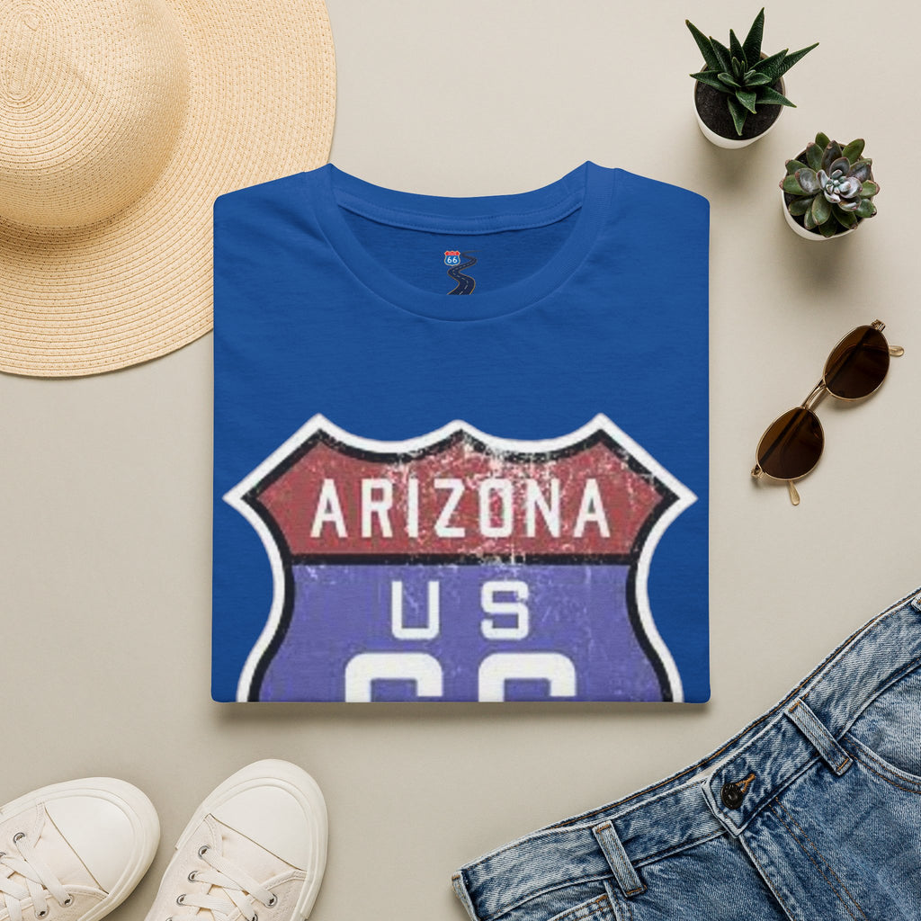 Arizona US 66 Shield T-Shirt | Route 66 Vintage Sign Tee