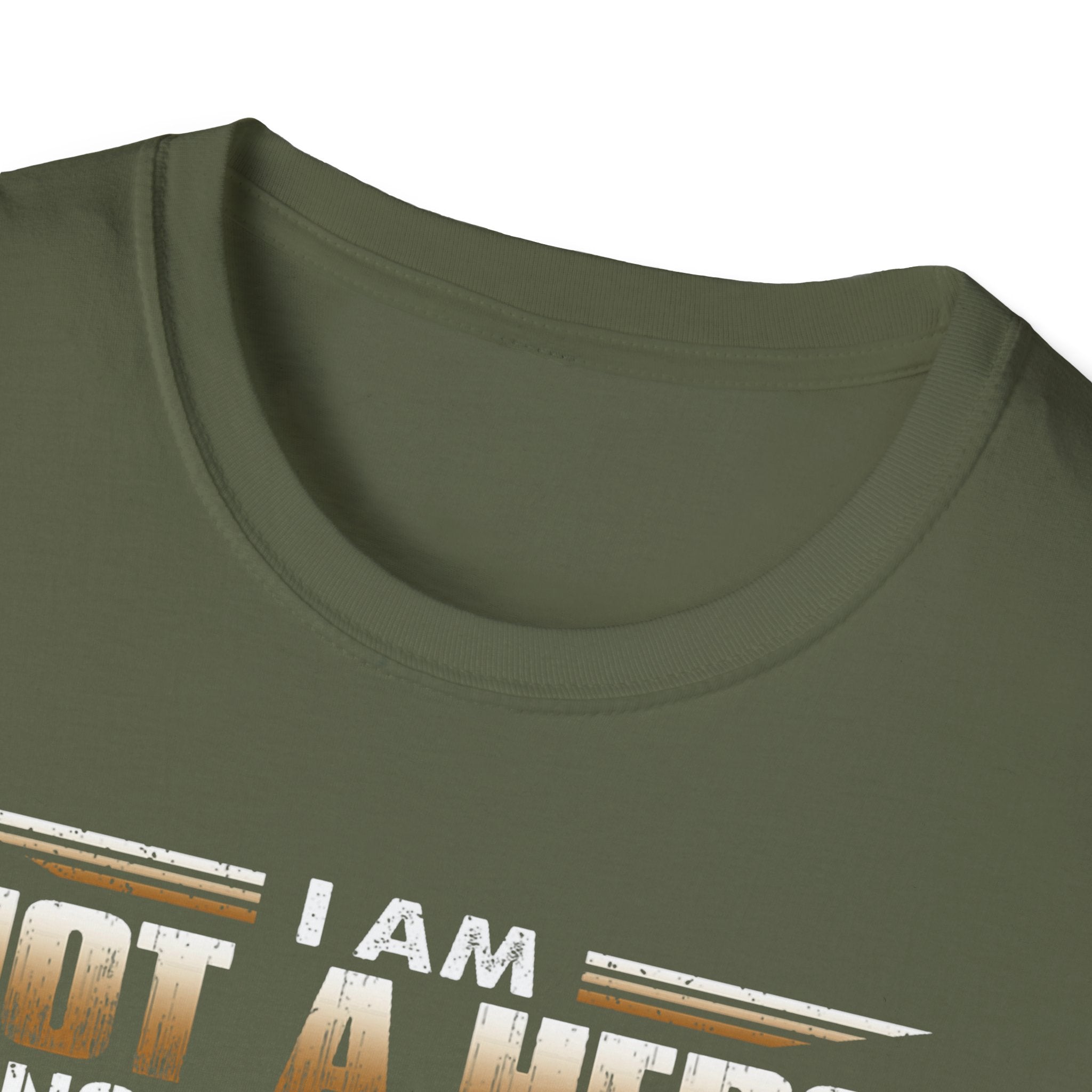 I Am Not a Hero I Am a U.S. Veteran T-Shirt | American Flag Soldier Tee