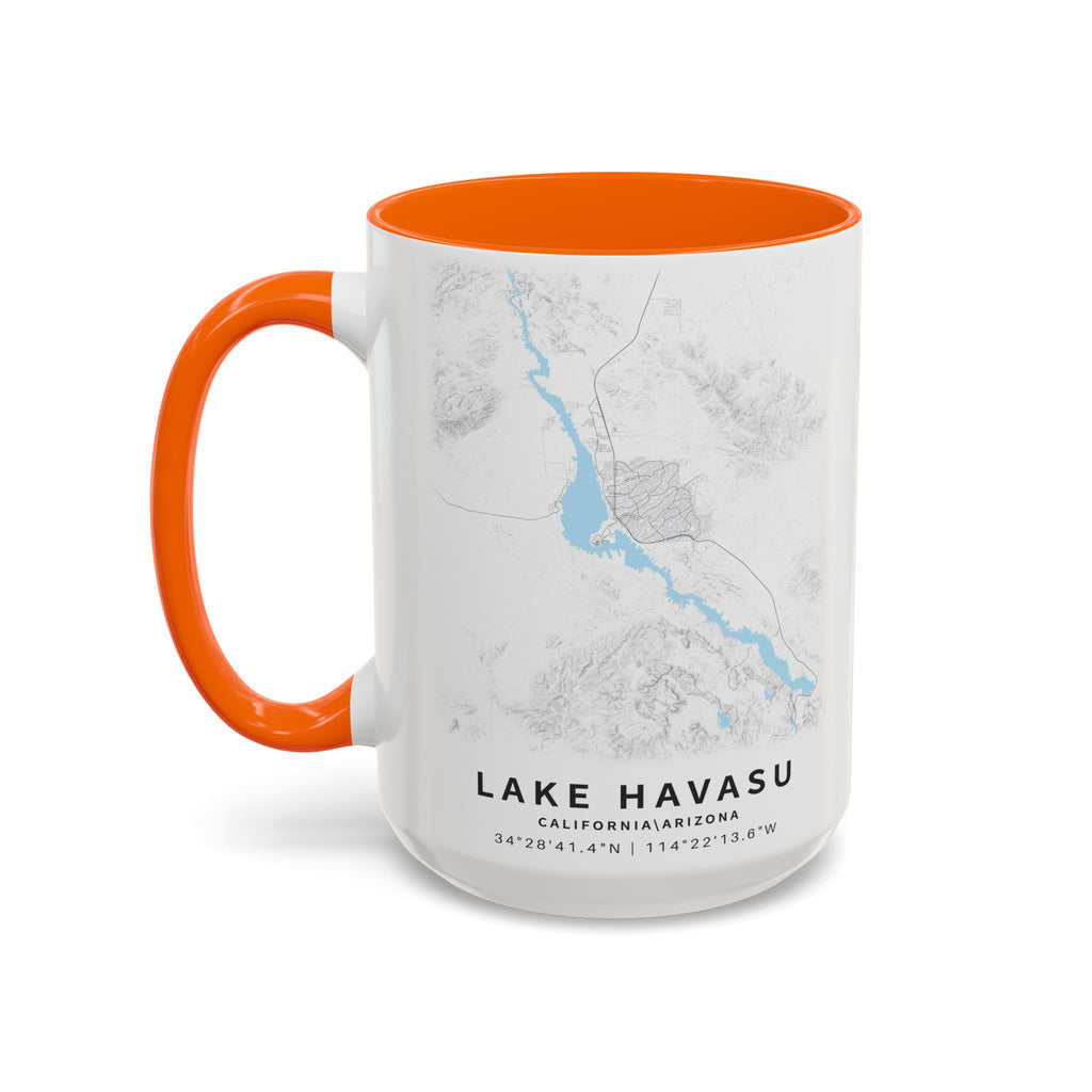 Lake Havasu map Accent Coffee Mug | 11oz 15oz