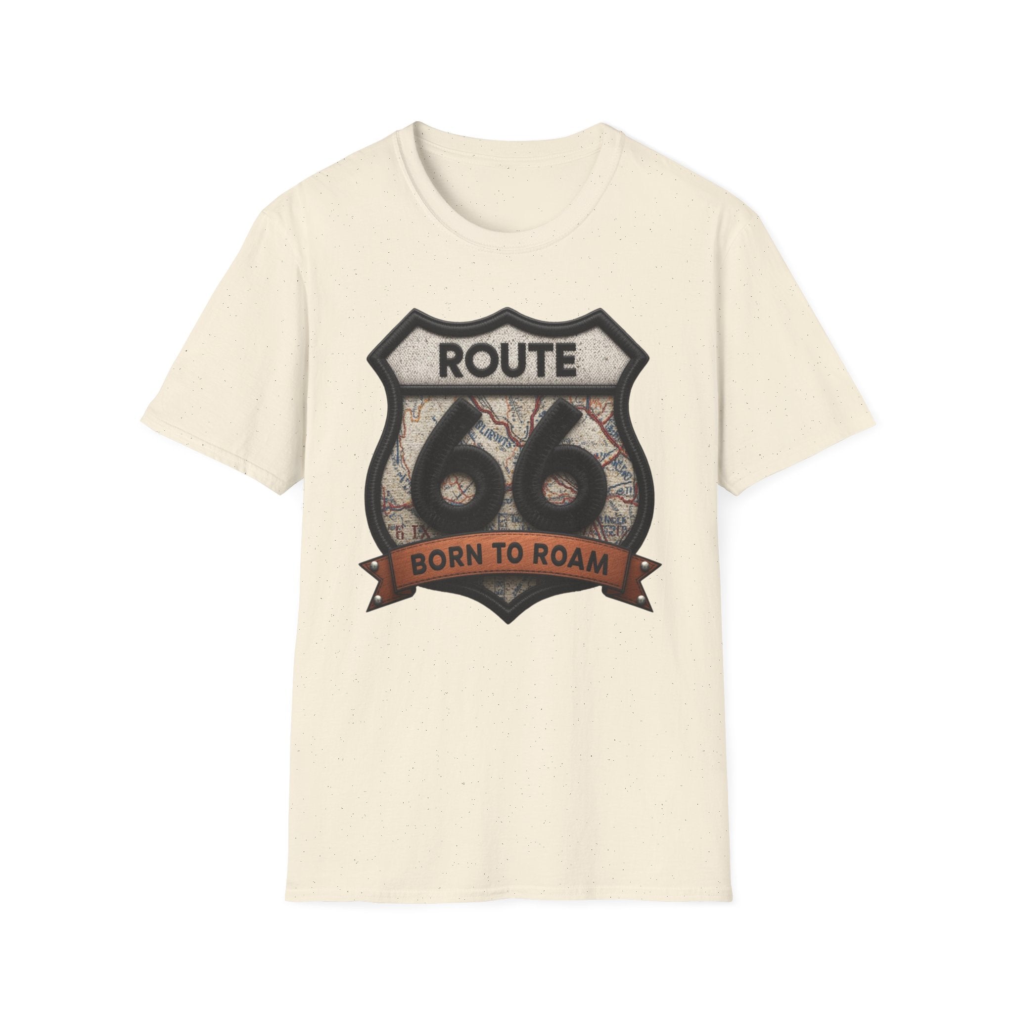 Route 66 Born to Roam T-Shirt | Vintage Highway Shield Tee