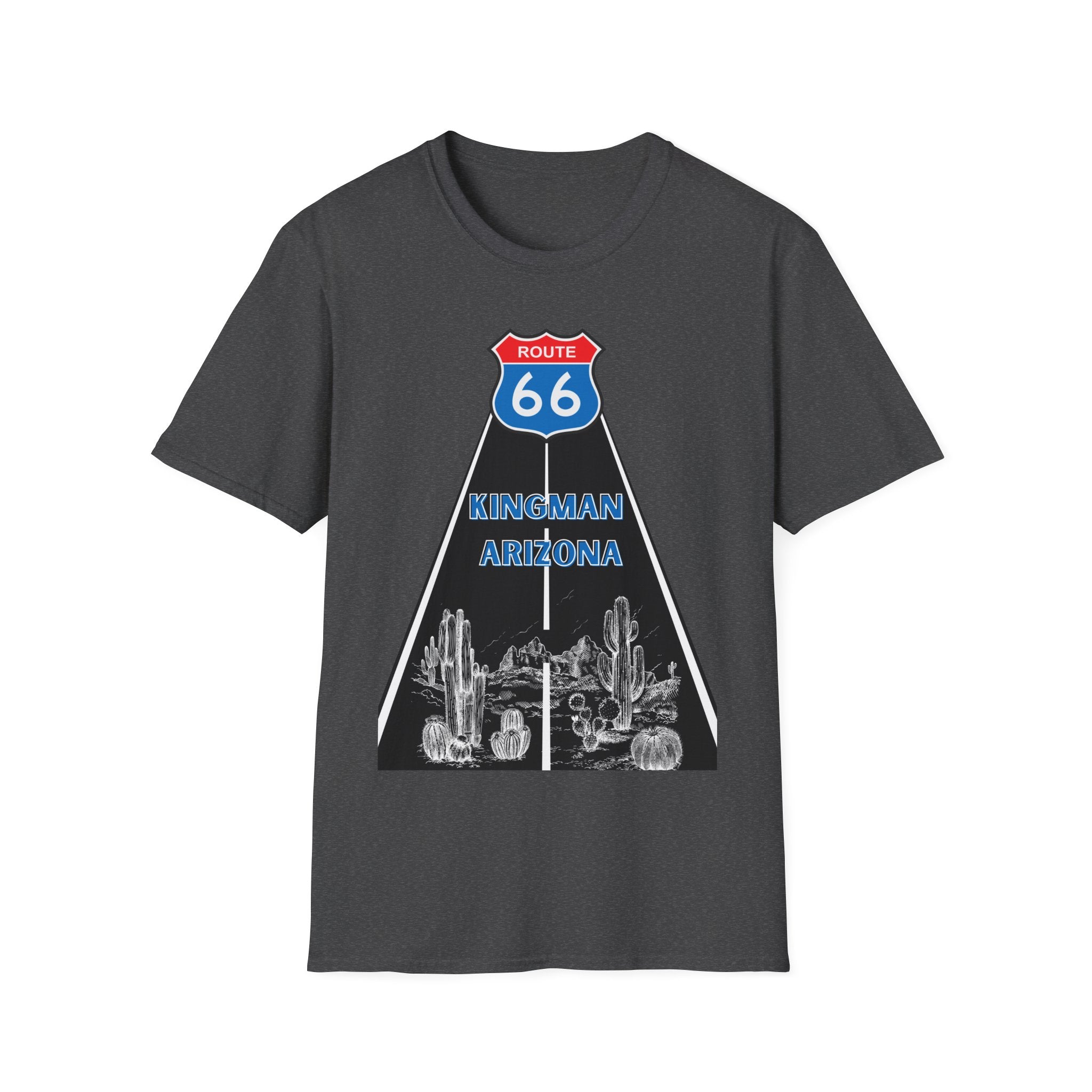 Route 66 Kingman Arizona Men's Woman's Softstyle T-Shirt