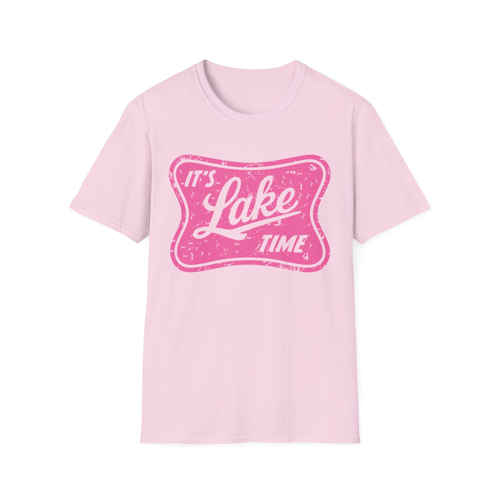 Lake Life Graphic Tee | Its Lake Time T-Shirt, Unisex Softstyle Tee, Womans Girls Teens, Summer Outdoor Tee, Lake Lover Gift