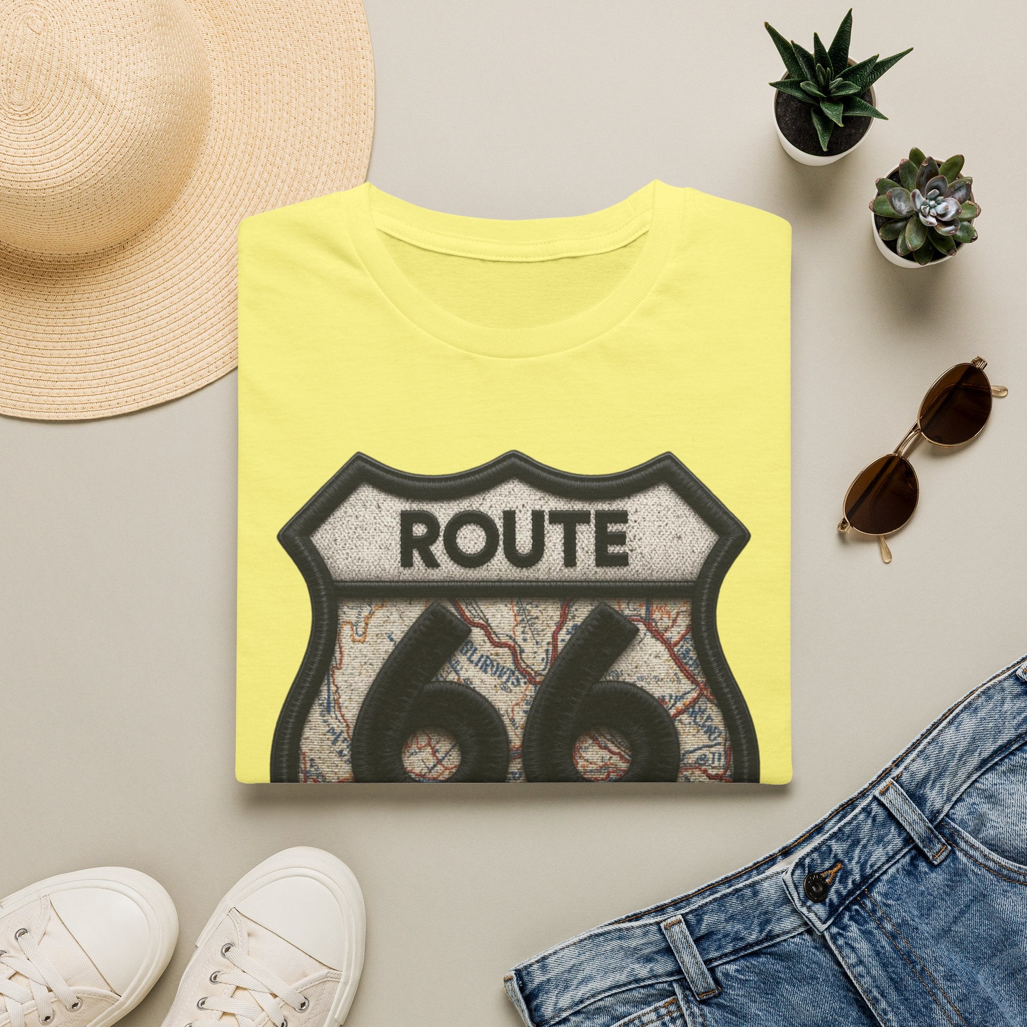 Route 66 Born to Roam T-Shirt | Vintage Highway Shield Tee