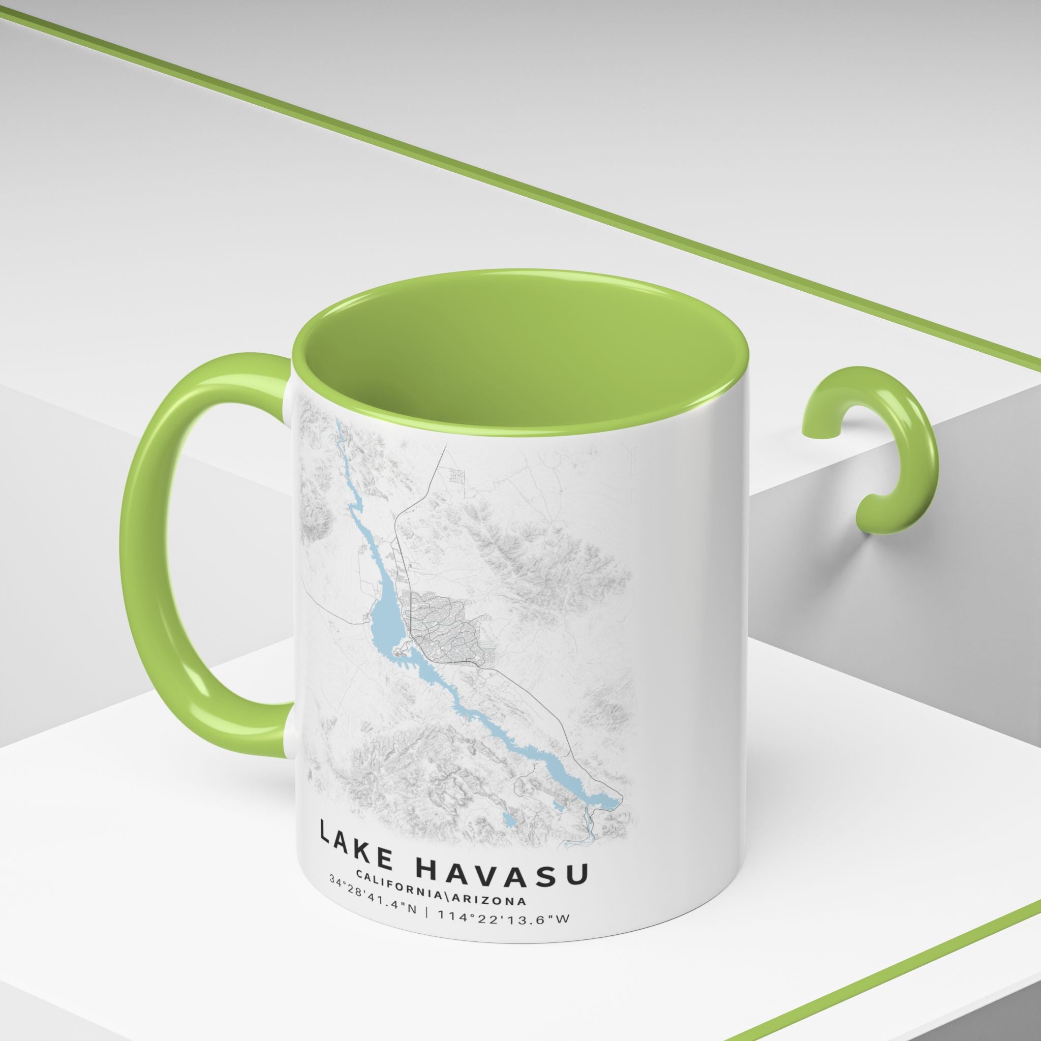 Lake Havasu map Accent Coffee Mug | 11oz 15oz