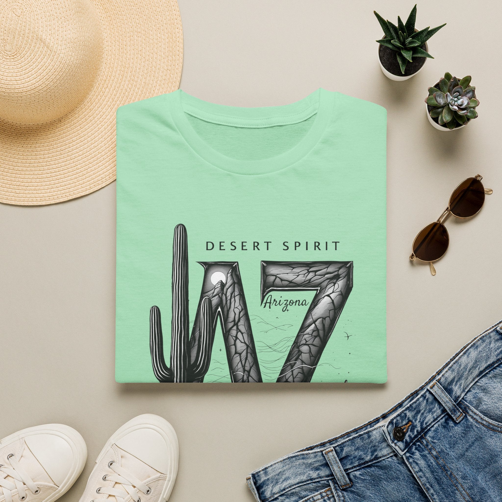 Arizona Desert Spirit T-Shirt | AZ Cactus Southwest Illustration