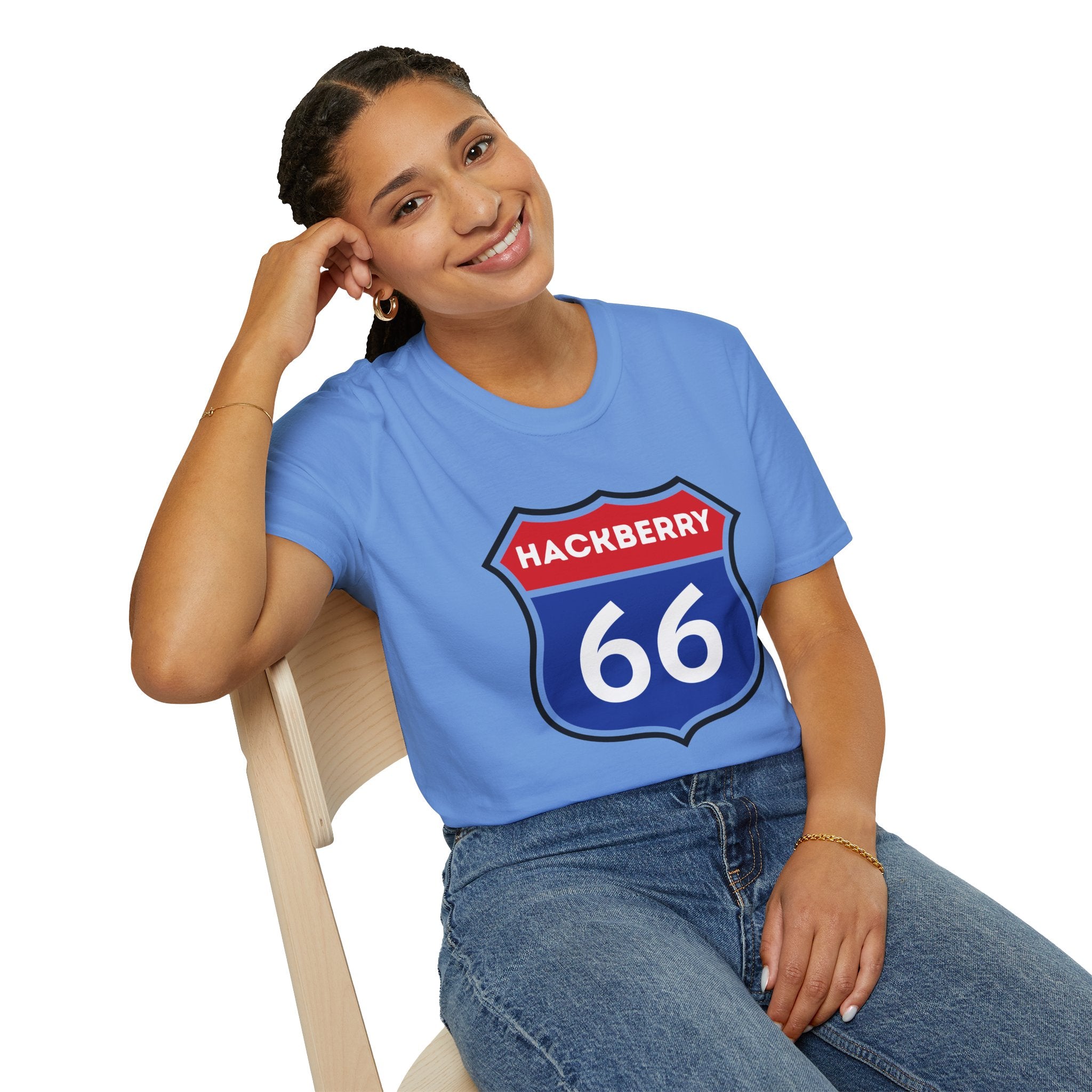 Hackberry 66 Shield T-Shirt | Route 66 Road Sign Tee