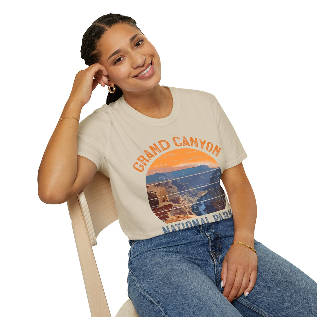 Grand Canyon National Park T-Shirt | Vintage Sunset Landscape