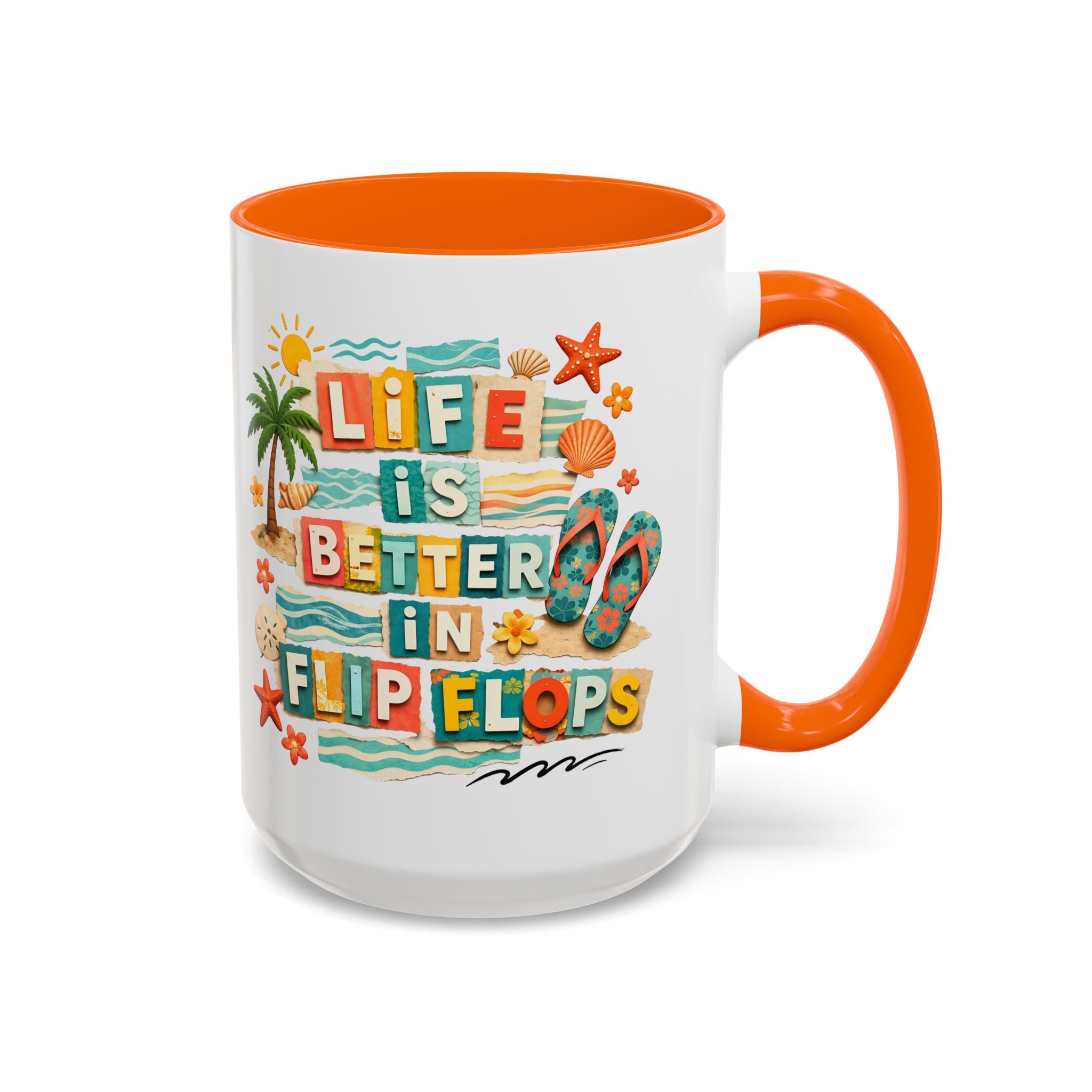 Life Is Better in Flip Flops Mug | Beach Summer Coffee Cup