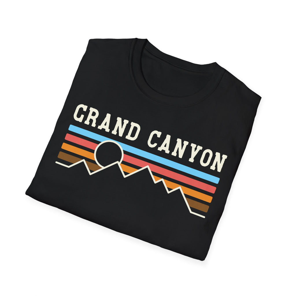 Grand Canyon Retro Sunset T-Shirt | Printed Front and Back National Park Landscape