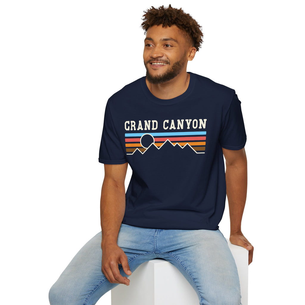 Grand Canyon Retro Sunset T-Shirt | Printed Front and Back National Park Landscape