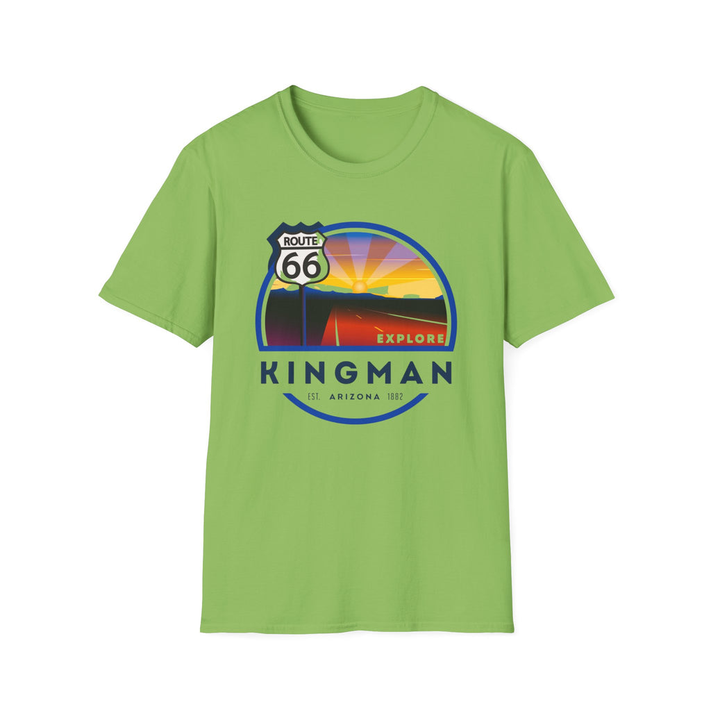 Route 66 Kingman Arizona T-Shirt — Vintage Sunset Explore Graphic Tee