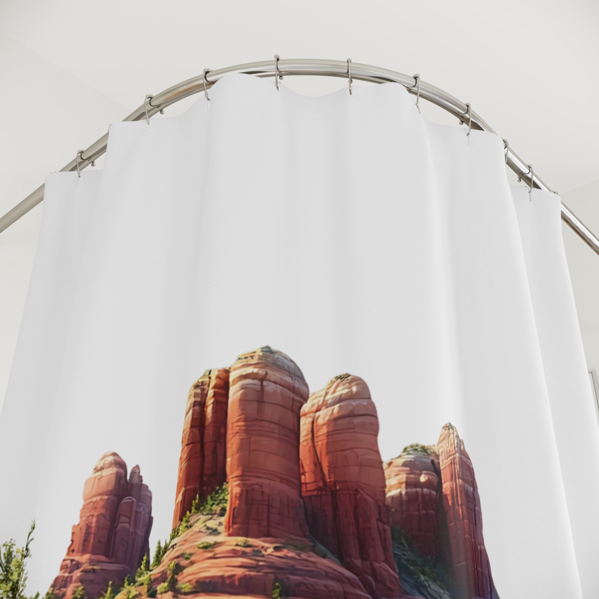 Arizona Nature-Inspired Shower Curtain, Rustic Home Decor, Bohemian Bathroom Accessory, Gift for Nature Lovers, Landscape Design