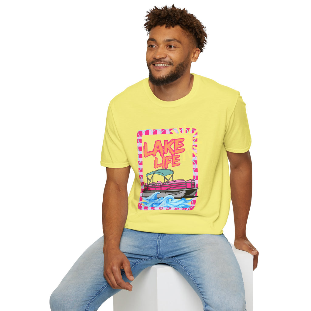 Lake Life Pontoon Boat T-Shirt | Summer Lake Vibes