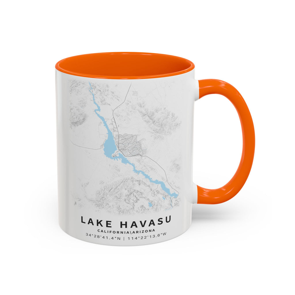 Lake Havasu map Accent Coffee Mug | 11oz 15oz