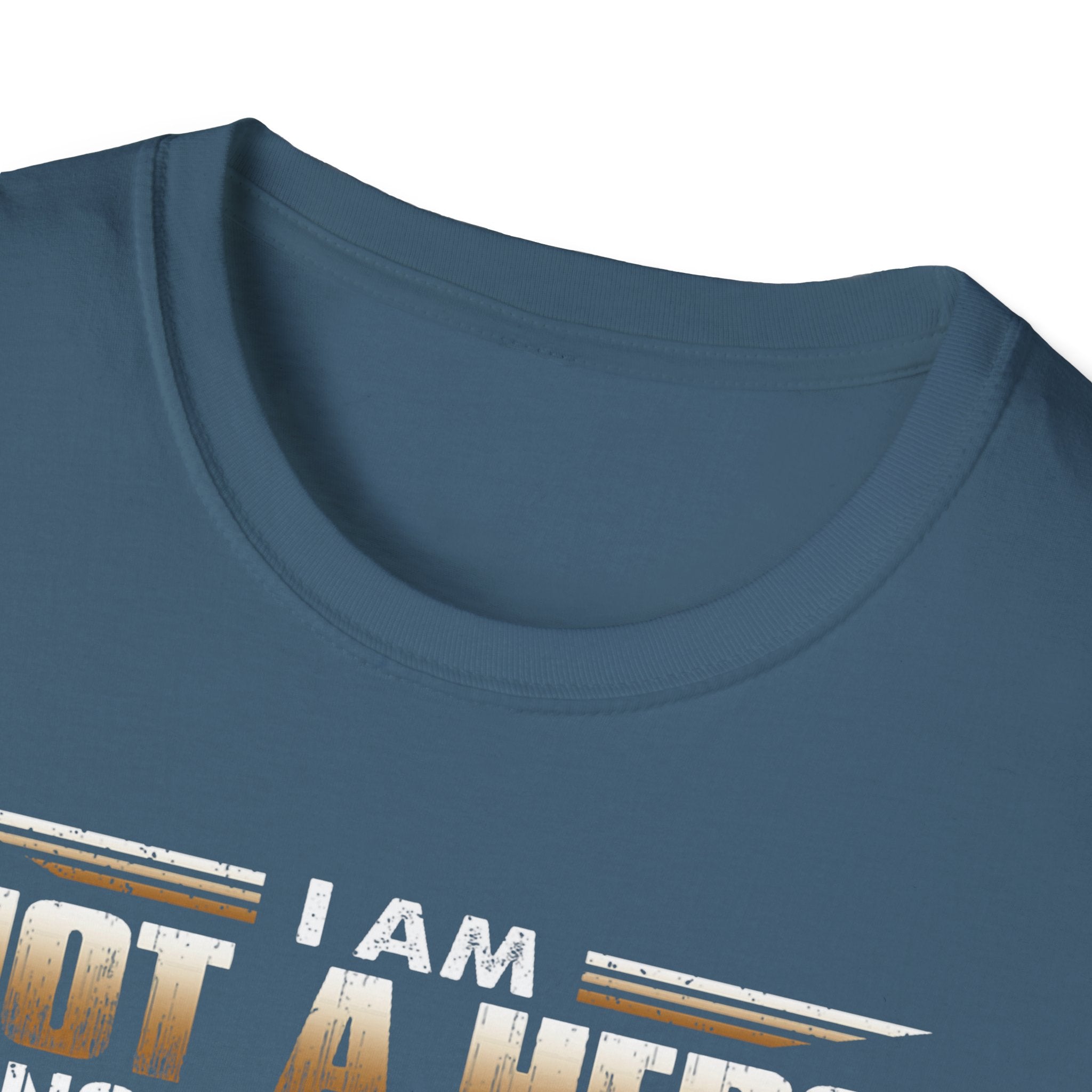 I Am Not a Hero I Am a U.S. Veteran T-Shirt | American Flag Soldier Tee