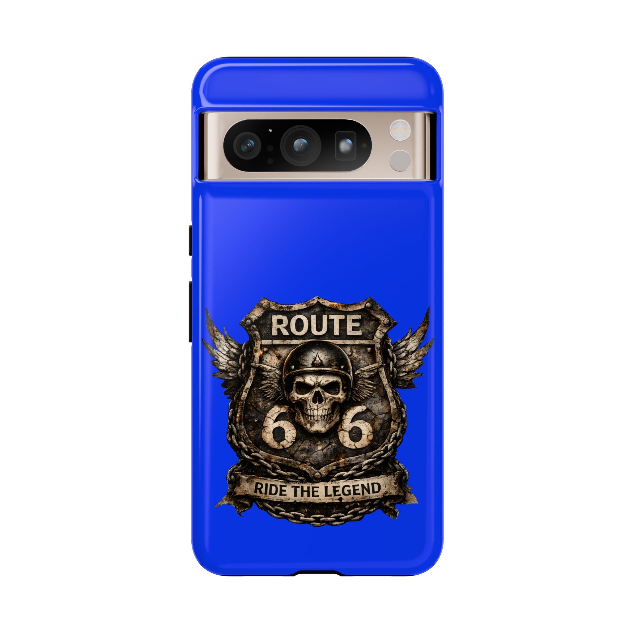 Route 66 Skull Helmet phone case | Motorcycle emblem, Ride the Legend