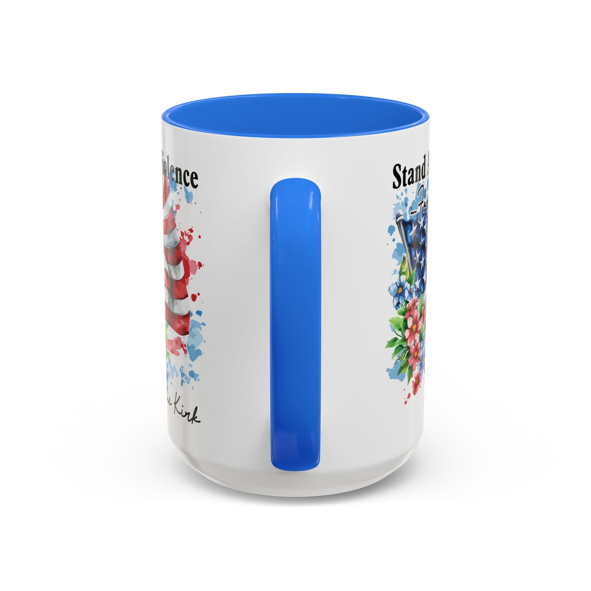 Charlie Kirk Patriotic Coffee Mugs for Inspiration, Stand Against Violence, Colorful Mugs, Gift for Activists, Tea Lovers, 4th of July