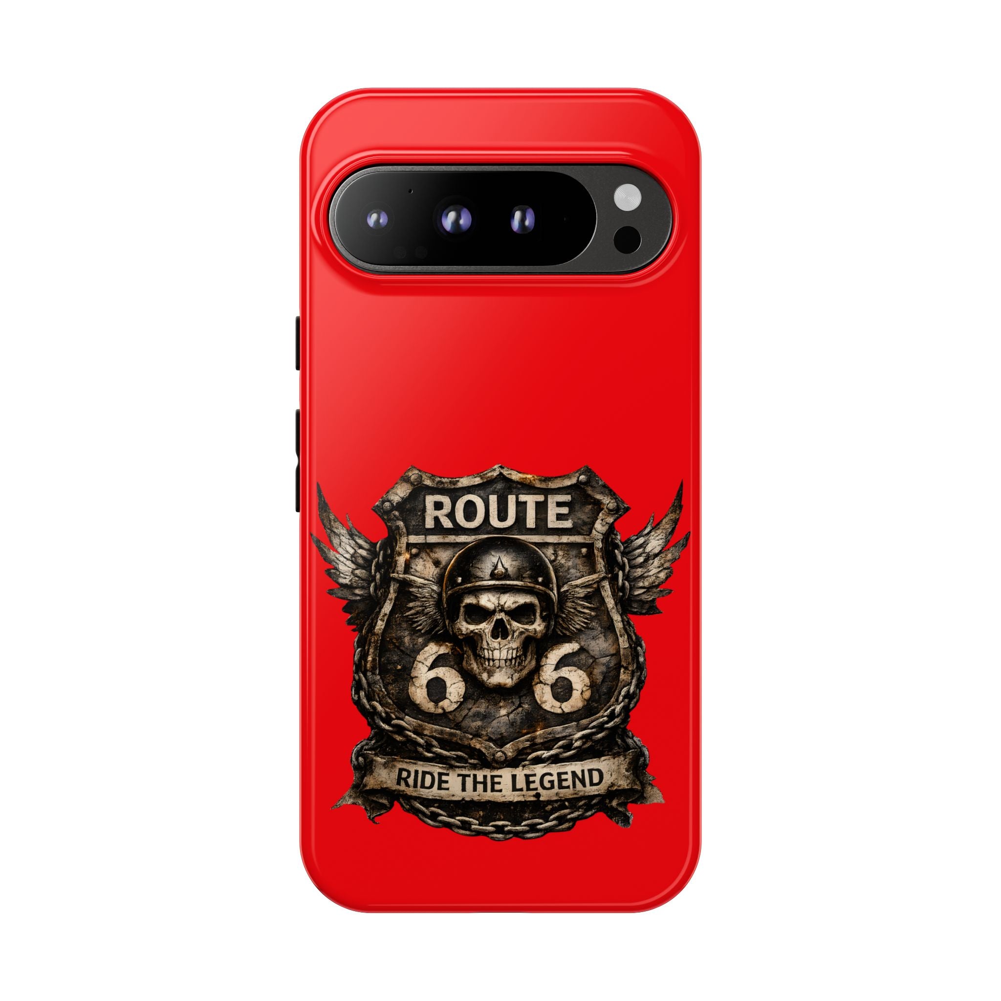 Route 66 Skull Helmet phone case | Motorcycle emblem, Ride the Legend
