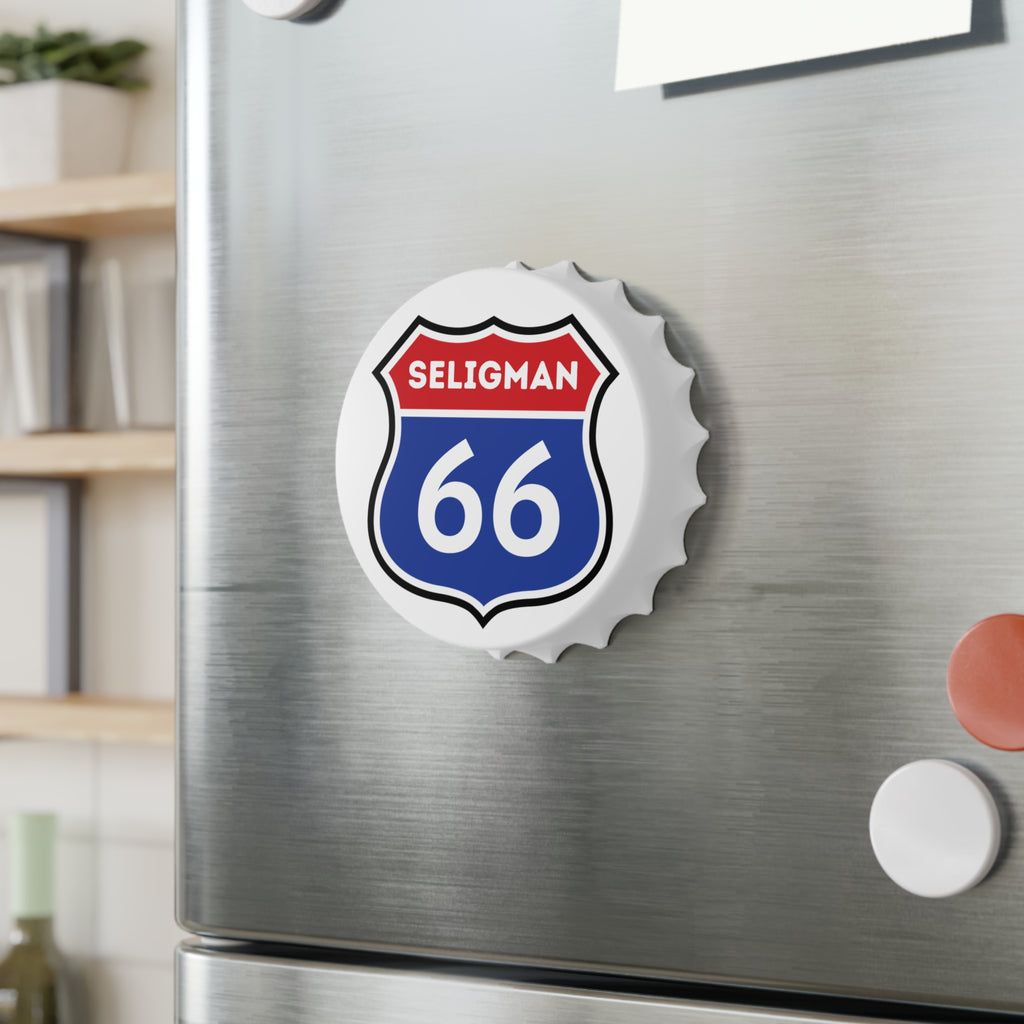 Seligman 66 Route Shield Bottle Opener