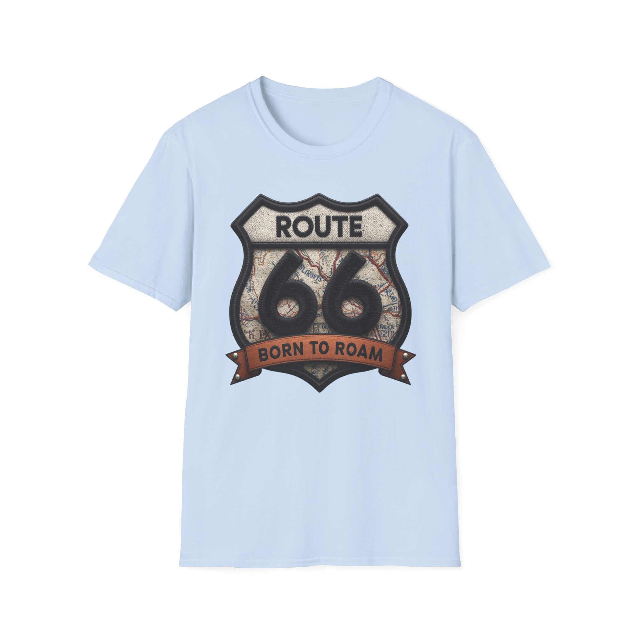 Route 66 Born to Roam T-Shirt | Vintage Highway Shield Tee