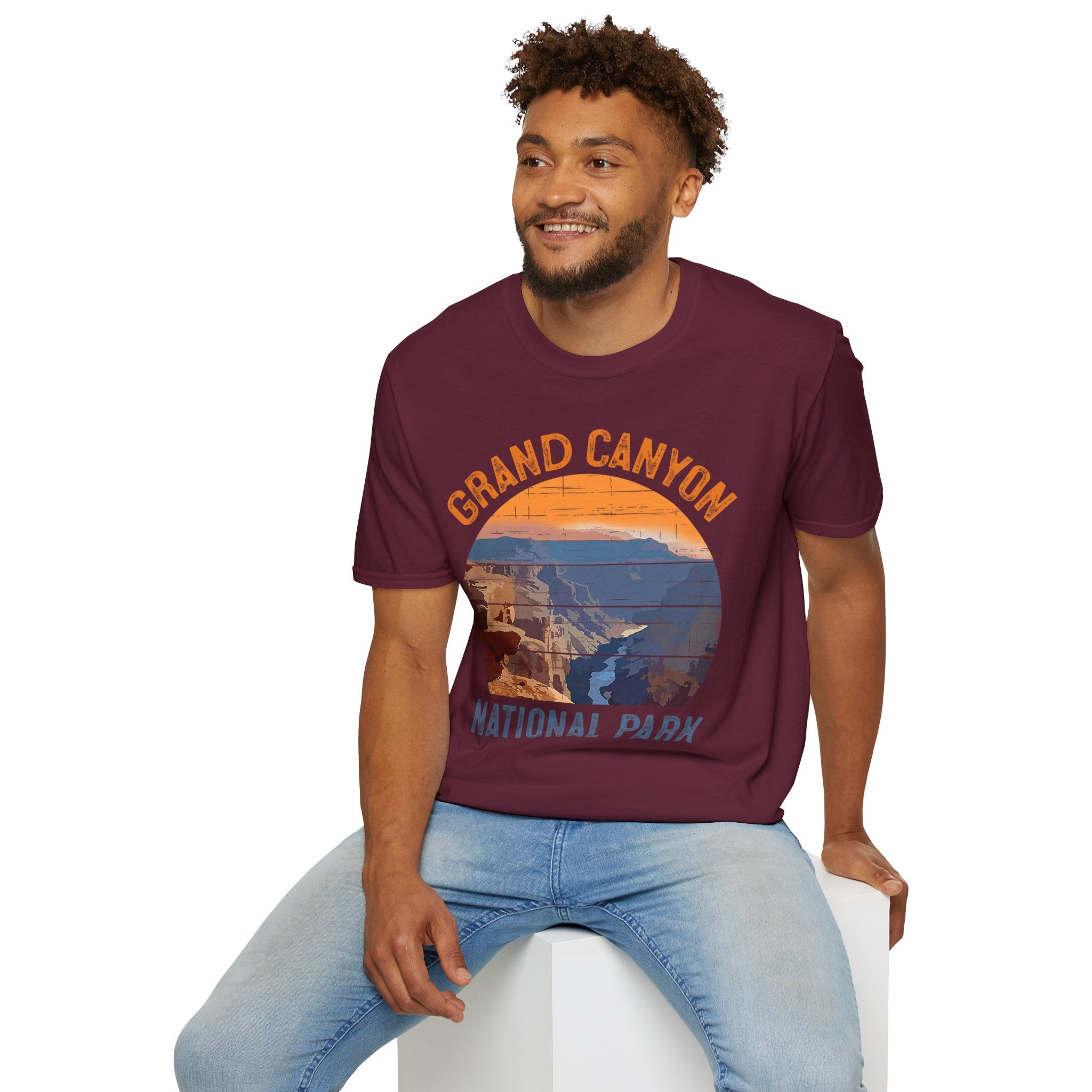Grand Canyon National Park T-Shirt | Vintage Sunset Landscape