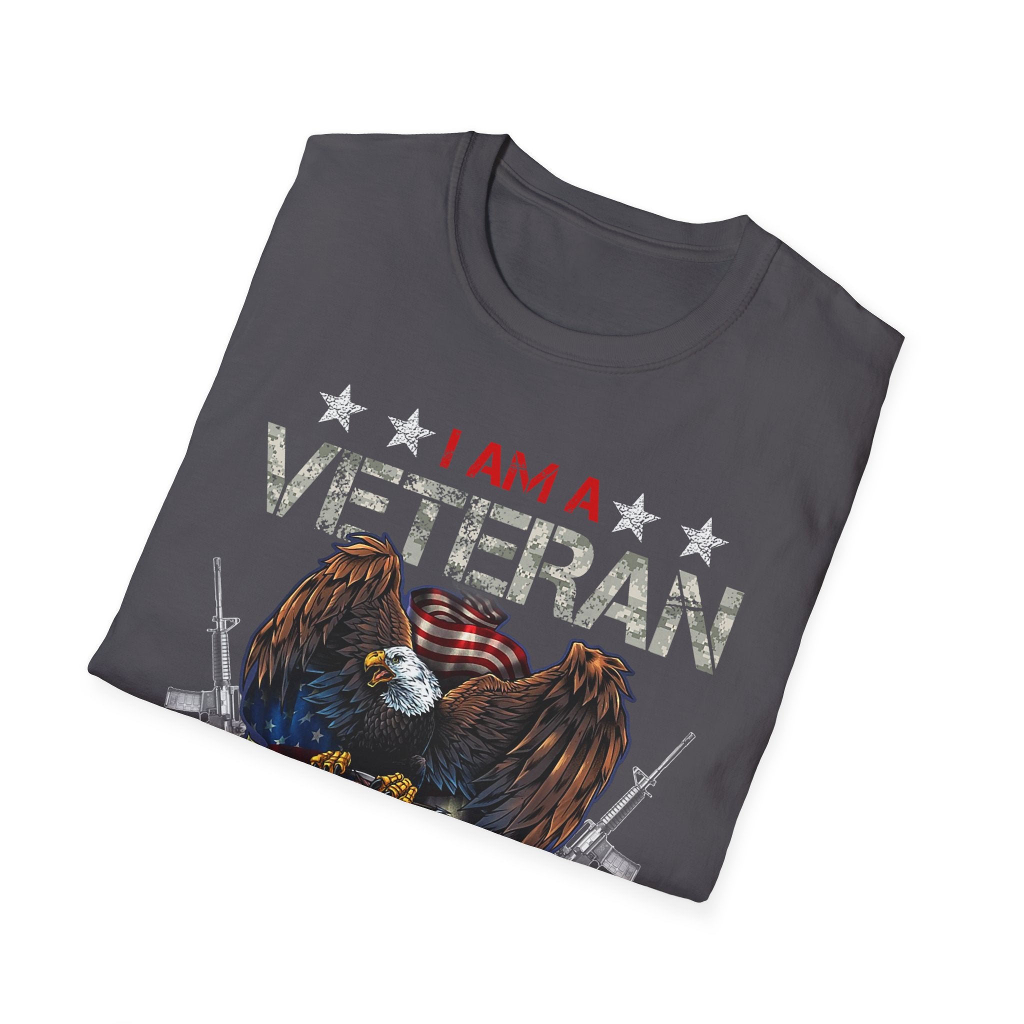 I Am Veteran My Oath Never Expires T-Shirt | Eagle American Flag Military Pride