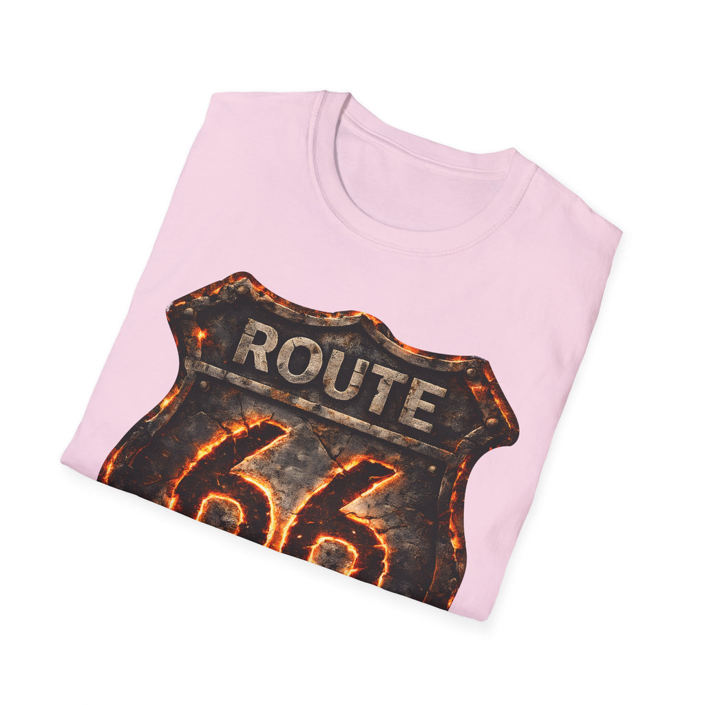 Vintage Route 66 Shield T-Shirt | Retro Road Trip Sign
