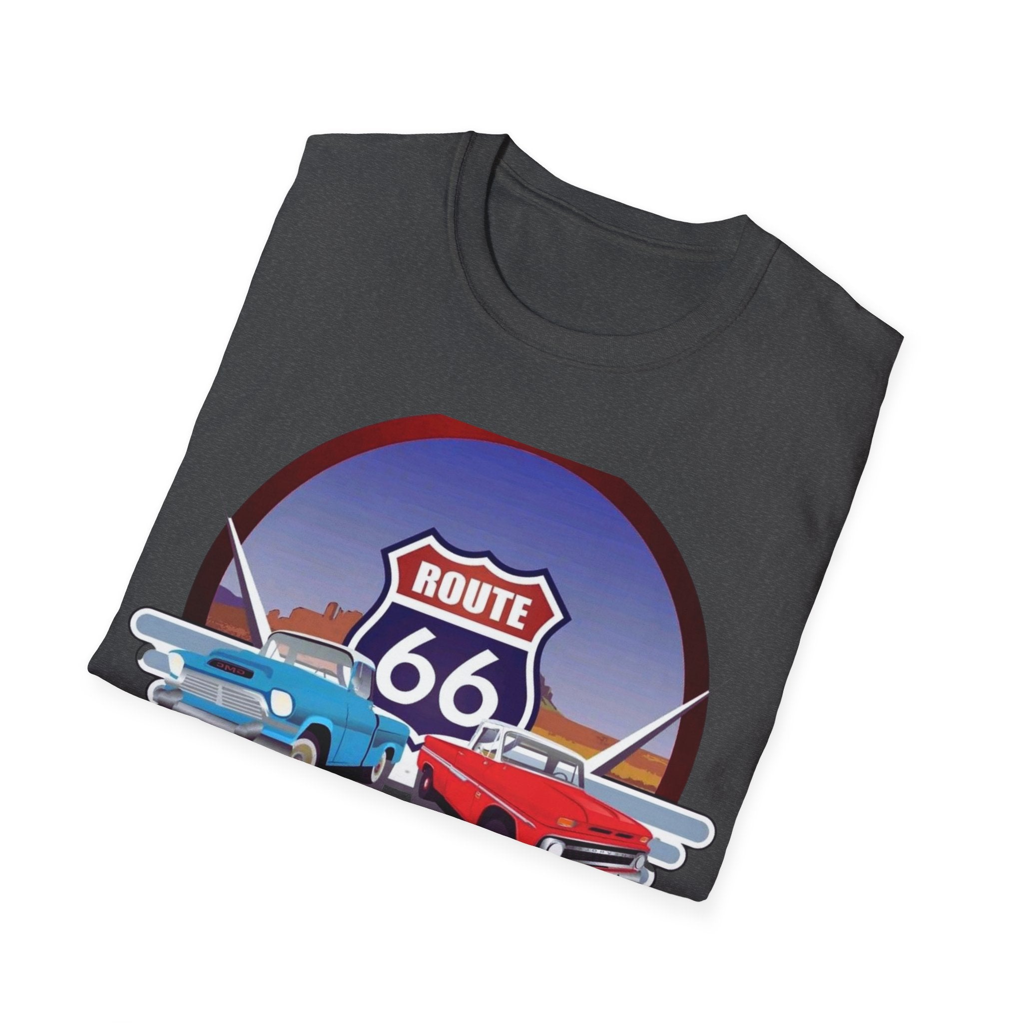 Route 66 Kingman Arizona Softstyle T-Shirt, Vintage Tee, Retro Shirt, Unisex Top, Gift for Travelers