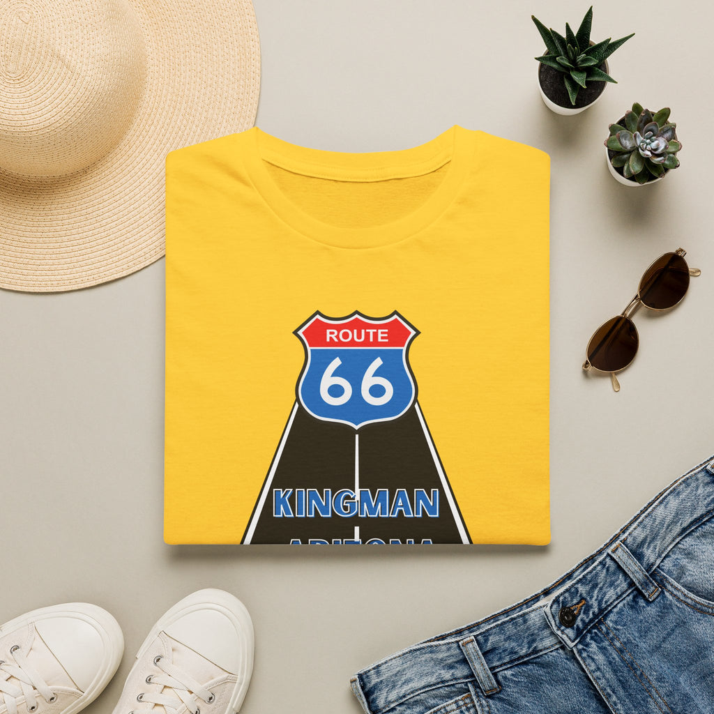 Route 66 Kingman Arizona Mens Womans Softstyle T-Shirt, Vintage Road Trip Shirt, Retro Travel Tee, Men's Women's Graphic Top, Gift for Travelers
