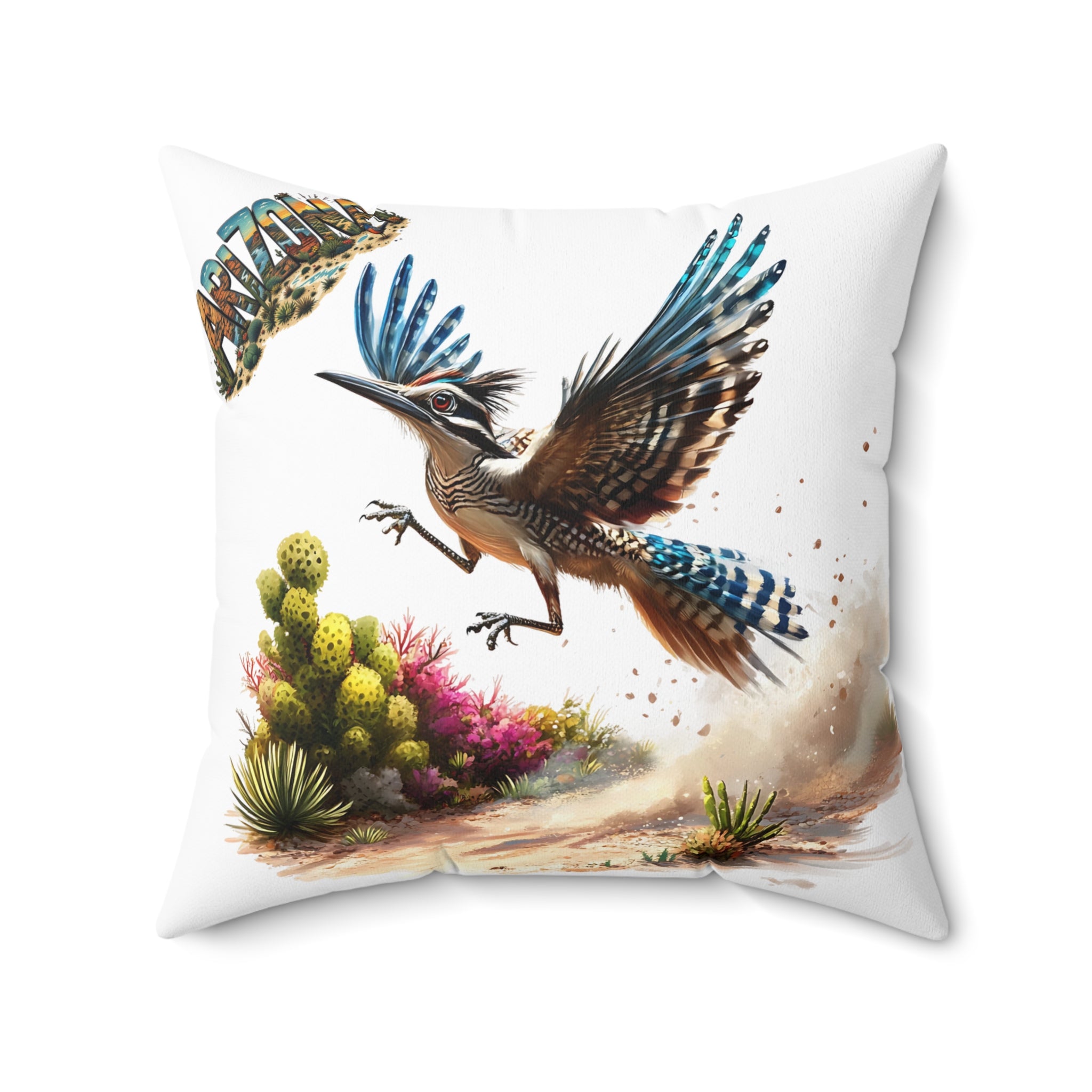 Arizona AZ - Desert Landscape Decorative Pillow, Southwestern Decor, Nature Themed Gift, Boho  Cushion, Arizona Inspired Throw Pillow
