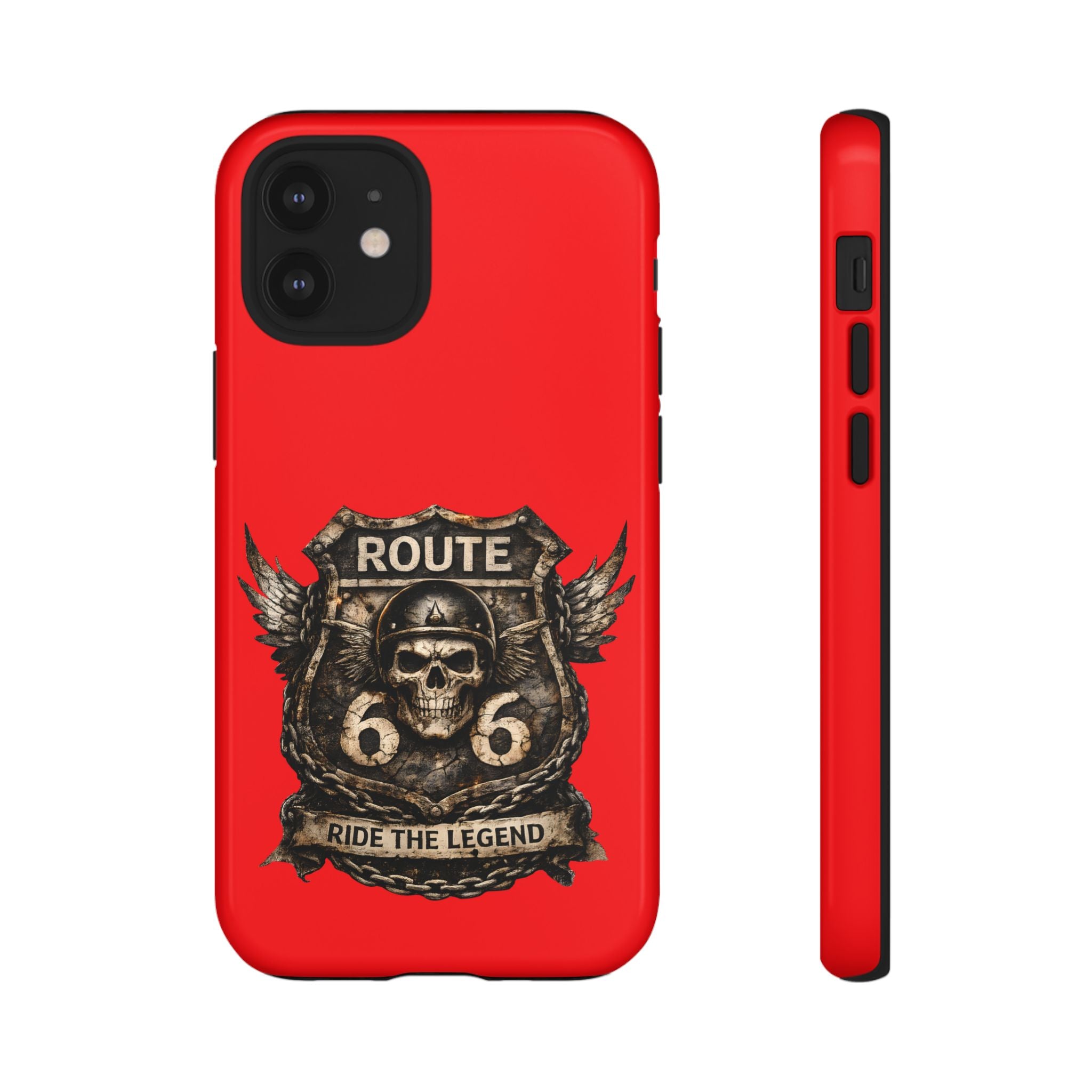 Route 66 Skull Helmet phone case | Motorcycle emblem, Ride the Legend